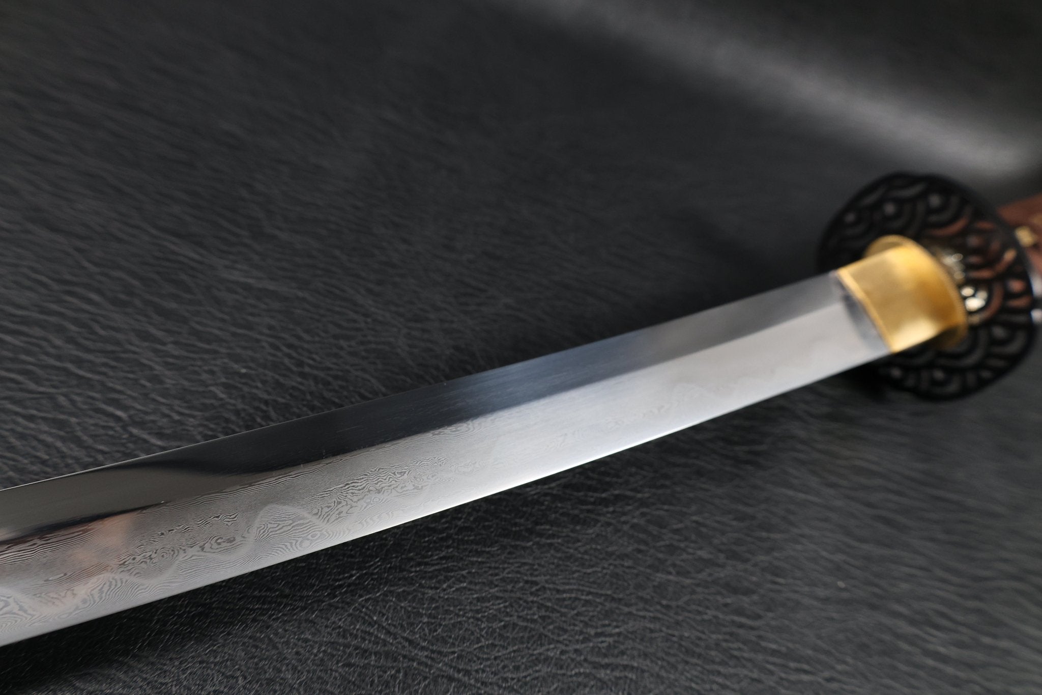 Katana TideDragon Folded Steel Clay Tempered Blade with Sanbonsugi Hamon | KSA Hua | KatanaSwordArt Katana For Sale 2026