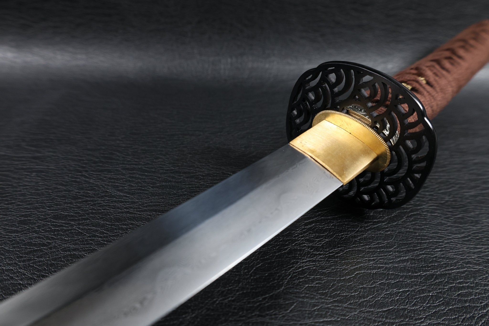 Katana TideDragon Folded Steel Clay Tempered Blade with Sanbonsugi Hamon | KSA Hua | KatanaSwordArt Katana For Sale 2026