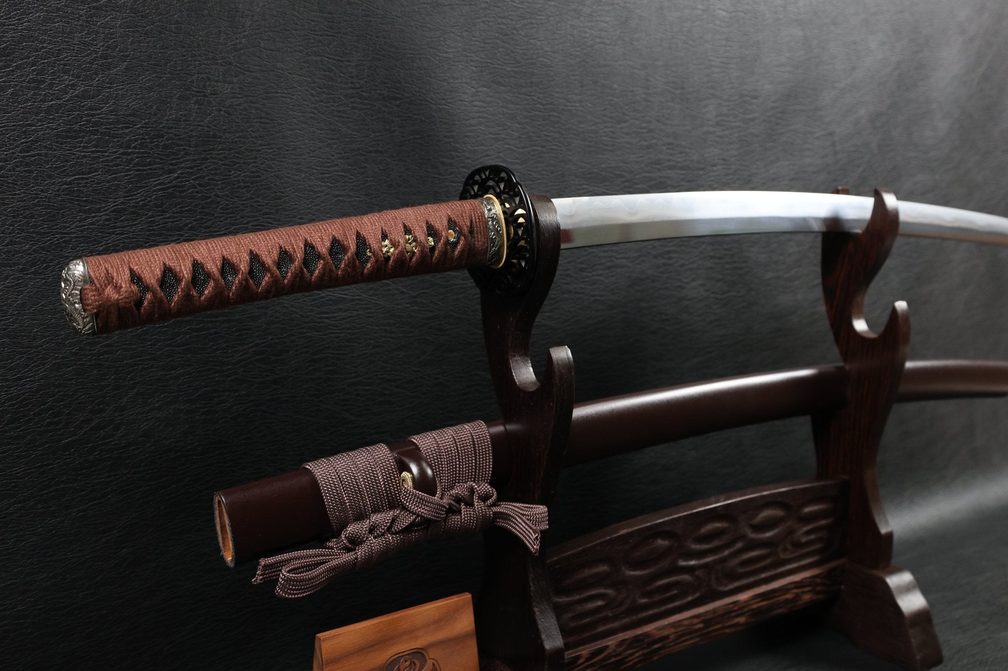 Katana TideDragon Folded Steel Clay Tempered Blade with Sanbonsugi Hamon | KSA Hua | KatanaSwordArt Katana For Sale 2026