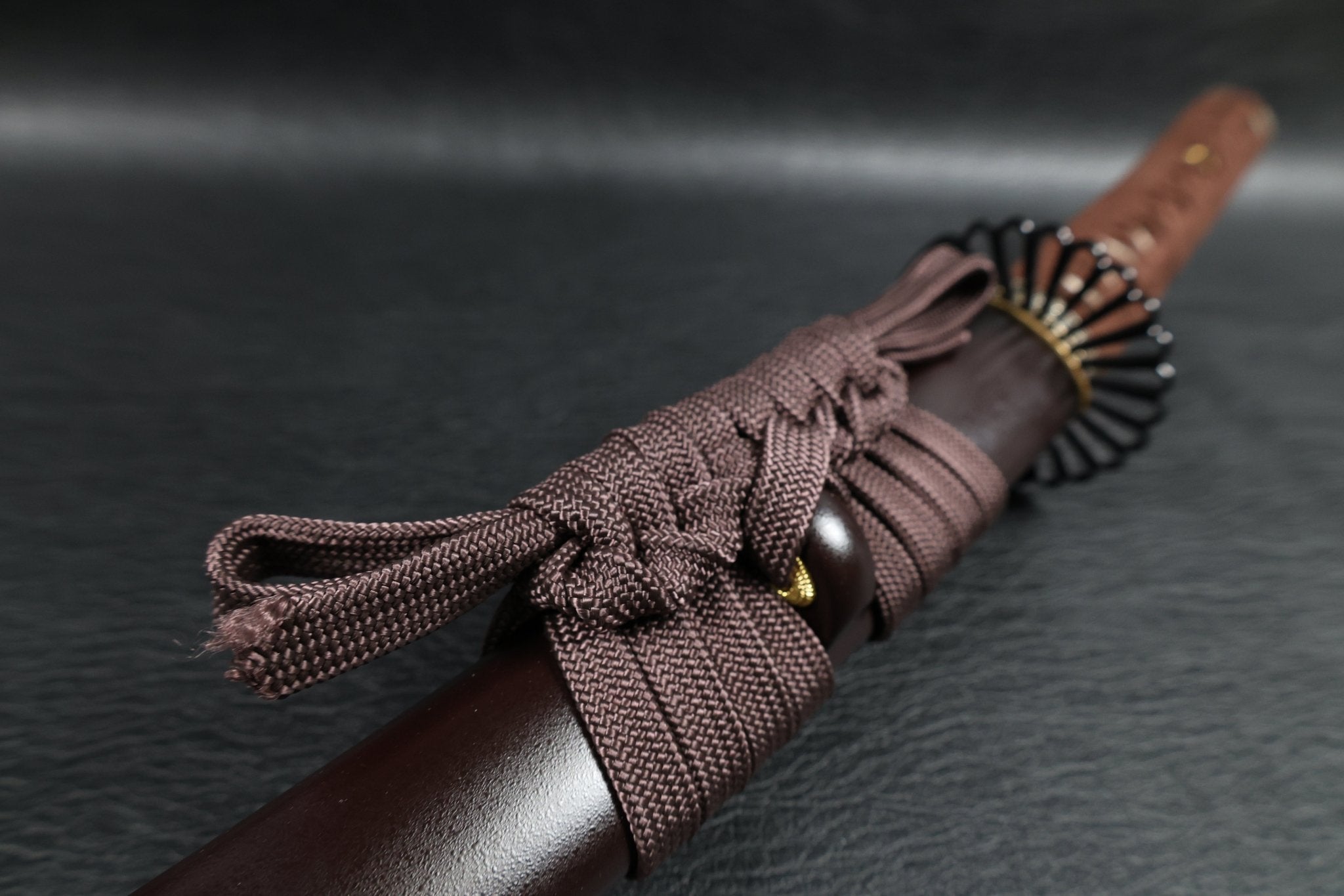 Katana AutumnDrift T10 Clay Tempered Blade with Brown Ishime Saya | KSA Huo | KSA Katana For Sale 2026
