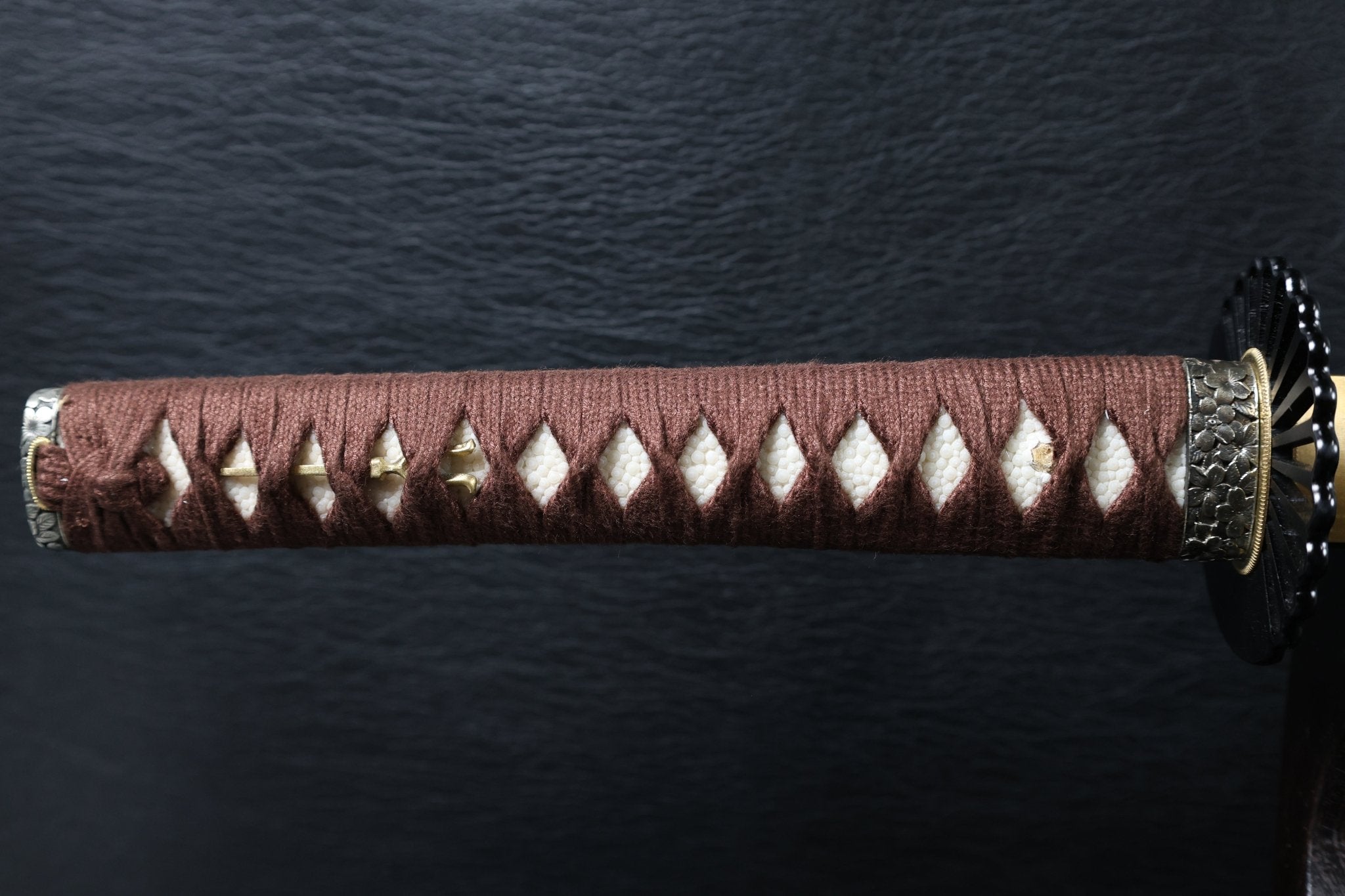 Katana AutumnDrift T10 Clay Tempered Blade with Brown Ishime Saya | KSA Huo | KSA Katana For Sale 2026