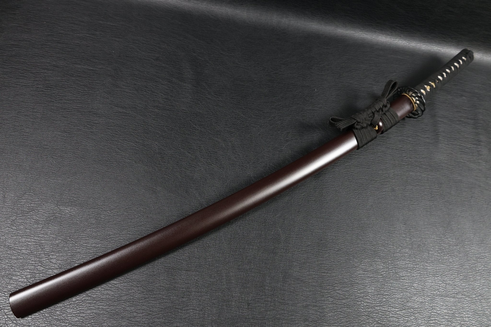 Katana CraneFlow T10 Clay Tempered Blade with Brown Ishime Saya | KSA Huo | KatanaSwordArt Katana For Sale 2026
