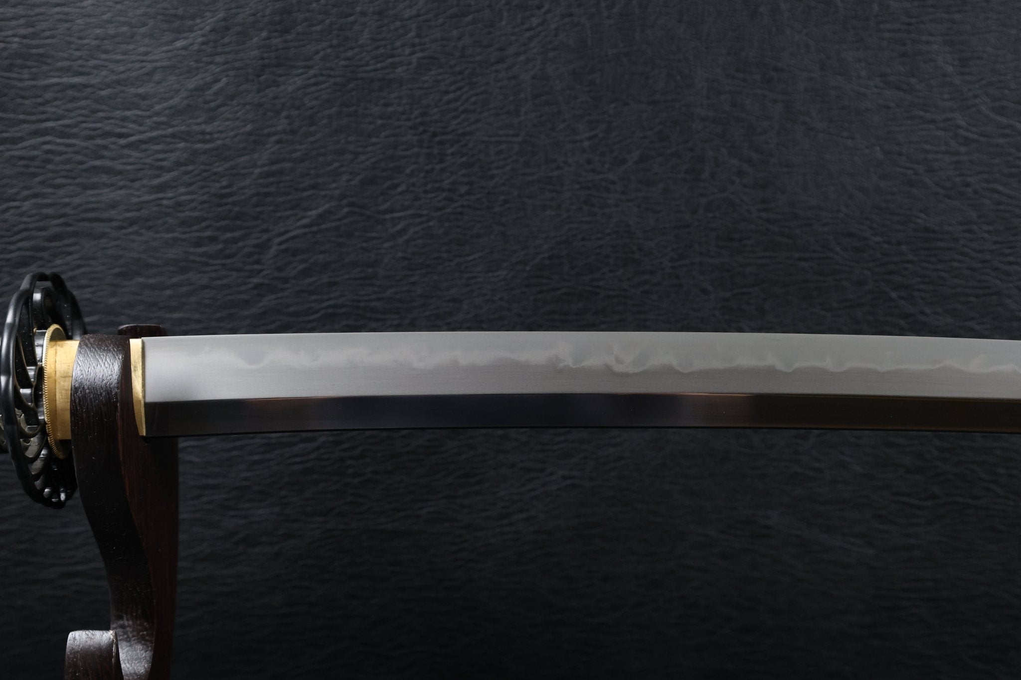 Katana CraneFlow T10 Clay Tempered Blade with Brown Ishime Saya | KSA Huo | KatanaSwordArt Katana For Sale 2026