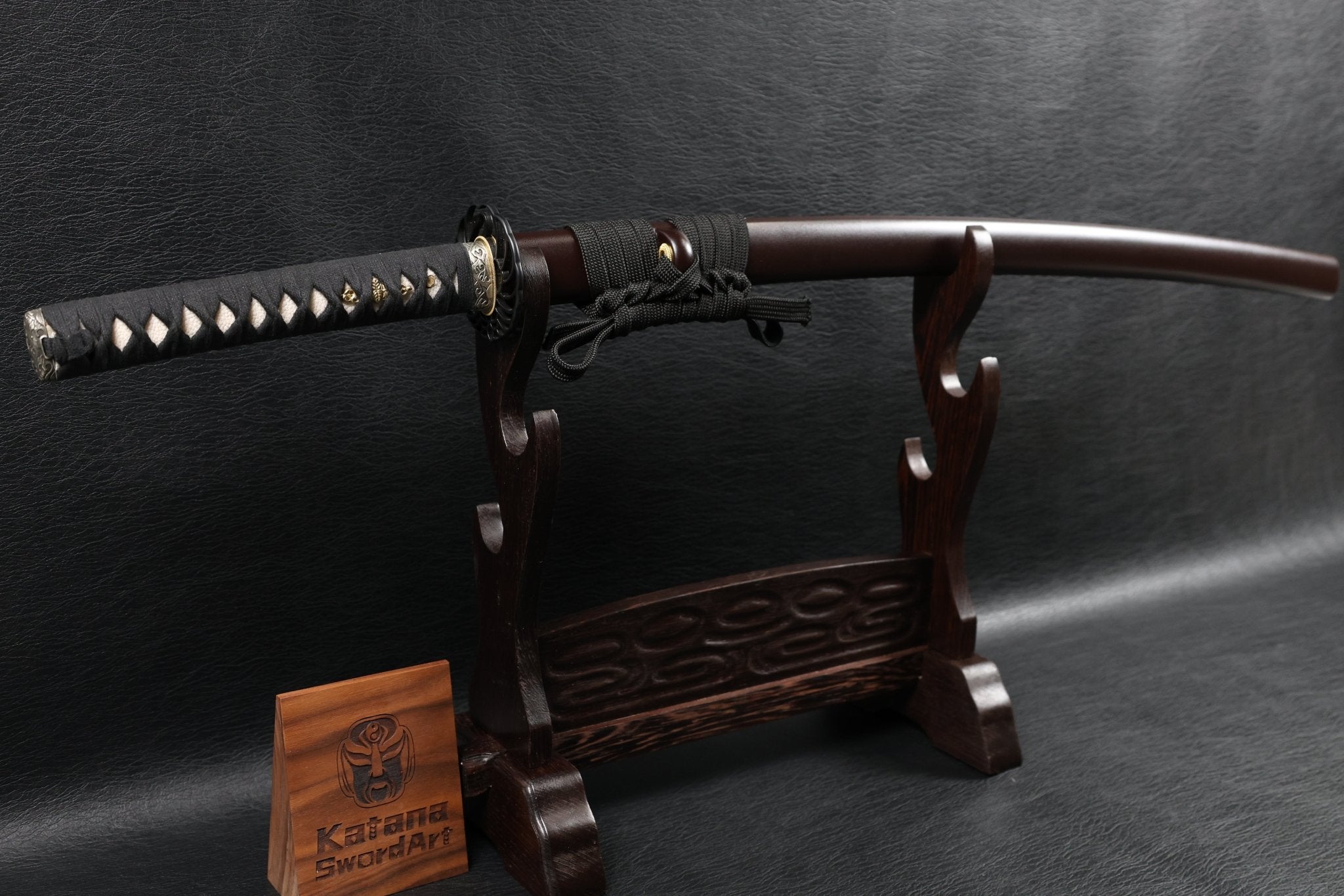 Katana CraneFlow T10 Clay Tempered Blade with Brown Ishime Saya | KSA Huo | KatanaSwordArt Katana For Sale 2026
