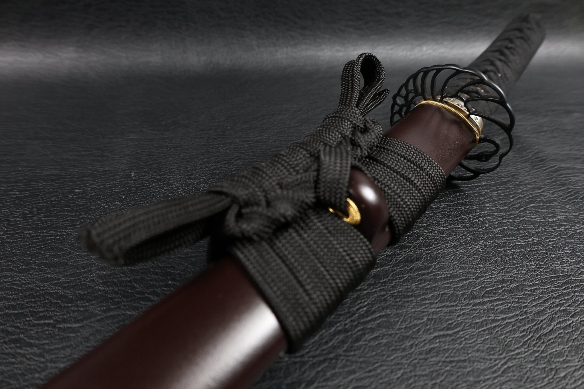 Katana CraneFlow T10 Clay Tempered Blade with Brown Ishime Saya | KSA Huo | KatanaSwordArt Katana For Sale 2026