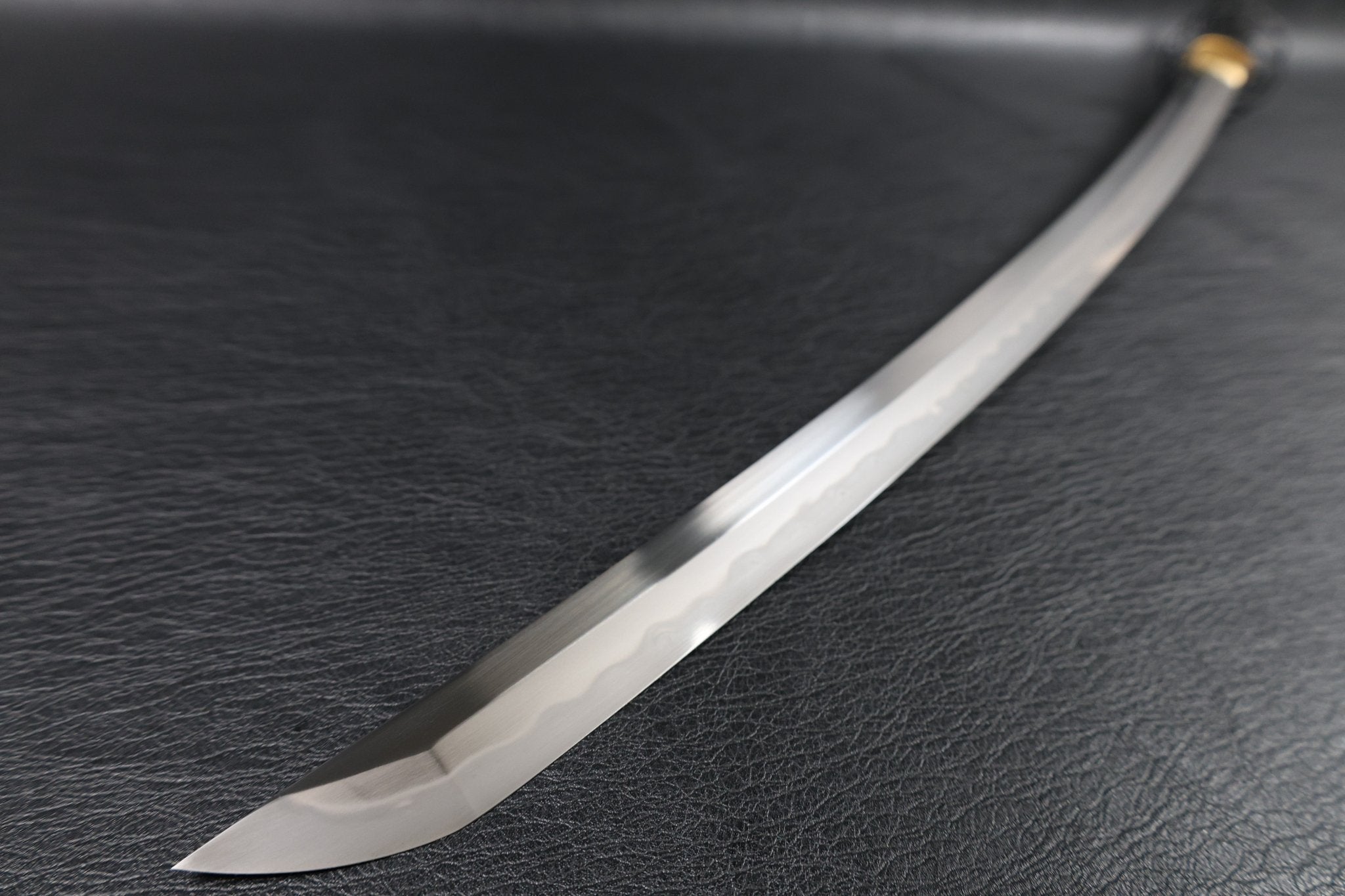 Katana CraneFlow T10 Clay Tempered Blade with Brown Ishime Saya | KSA Huo | KatanaSwordArt Katana For Sale 2026