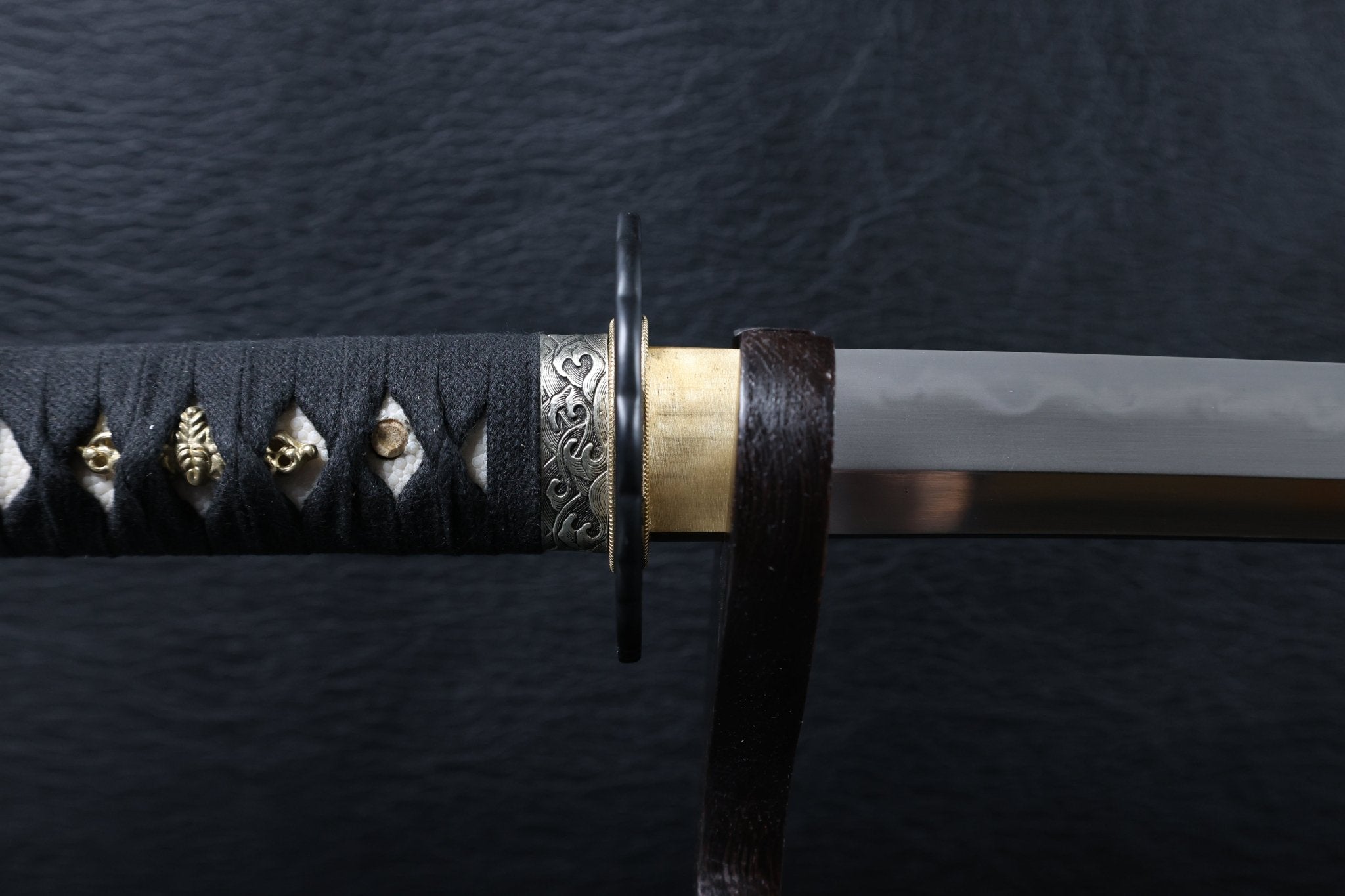 Katana CraneFlow T10 Clay Tempered Blade with Brown Ishime Saya | KSA Huo | KatanaSwordArt Katana For Sale 2026