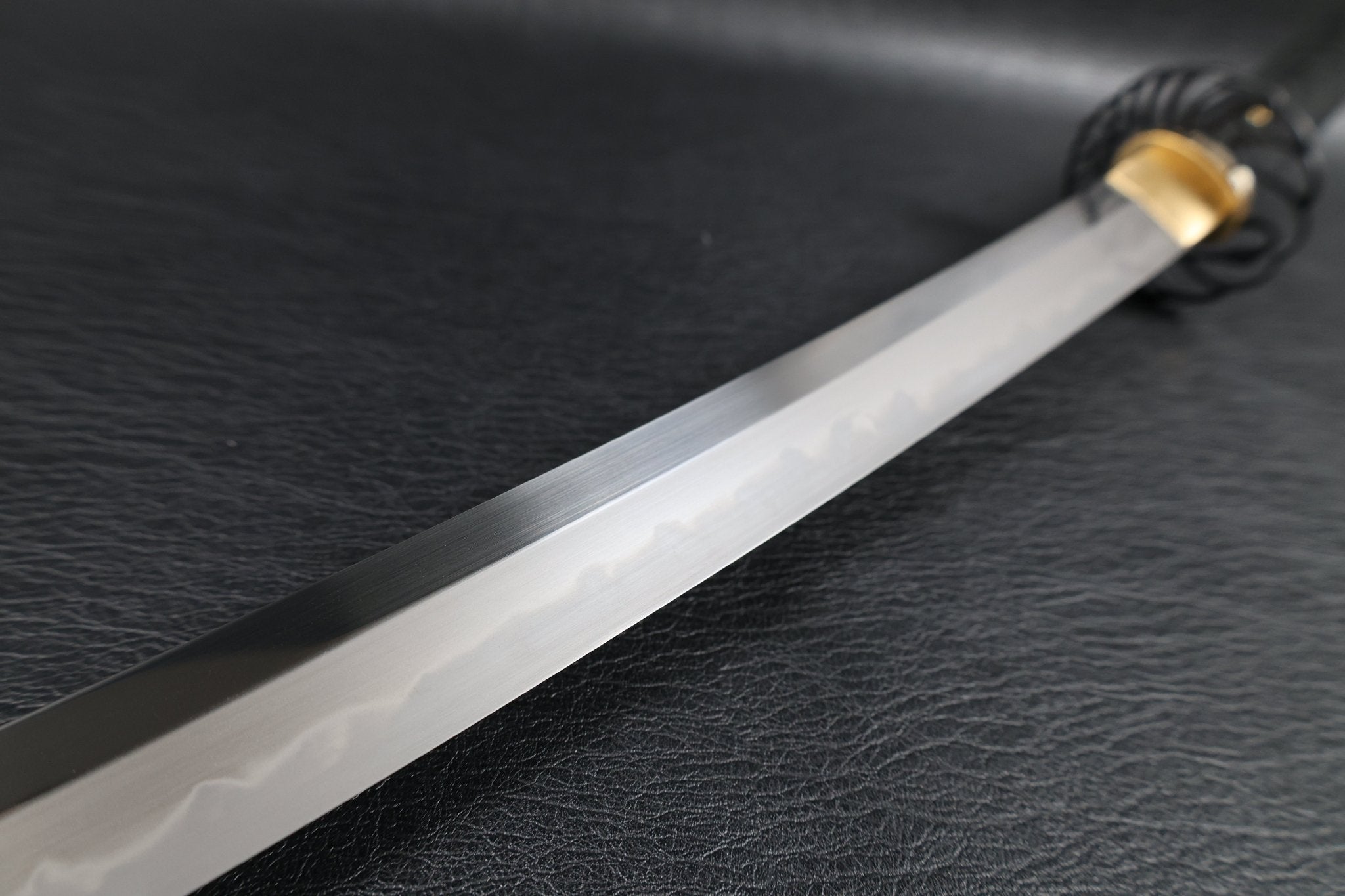 Katana CraneFlow T10 Clay Tempered Blade with Brown Ishime Saya | KSA Huo | KatanaSwordArt Katana For Sale 2026