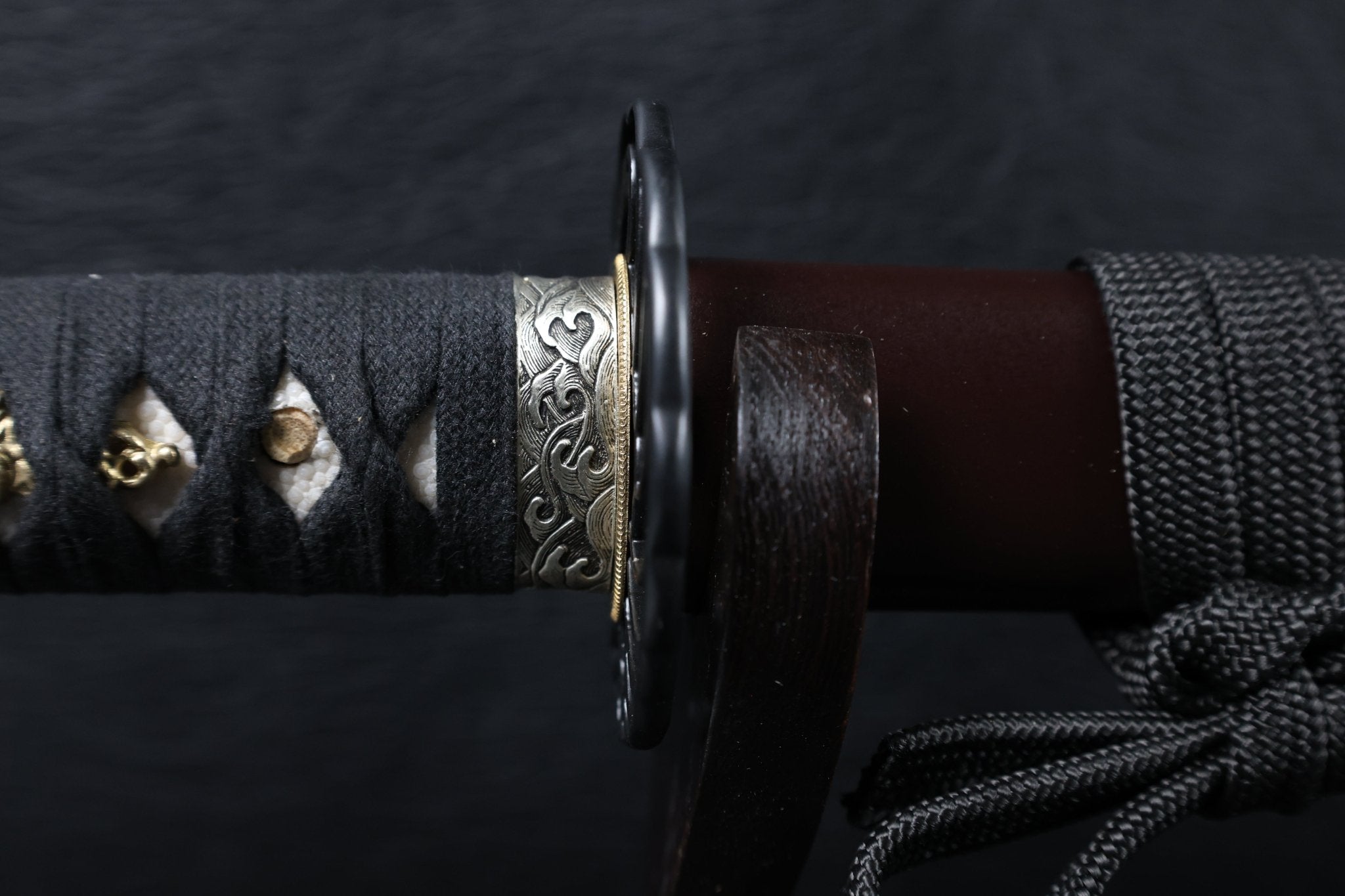 Katana CraneFlow T10 Clay Tempered Blade with Brown Ishime Saya | KSA Huo | KatanaSwordArt Katana For Sale 2026