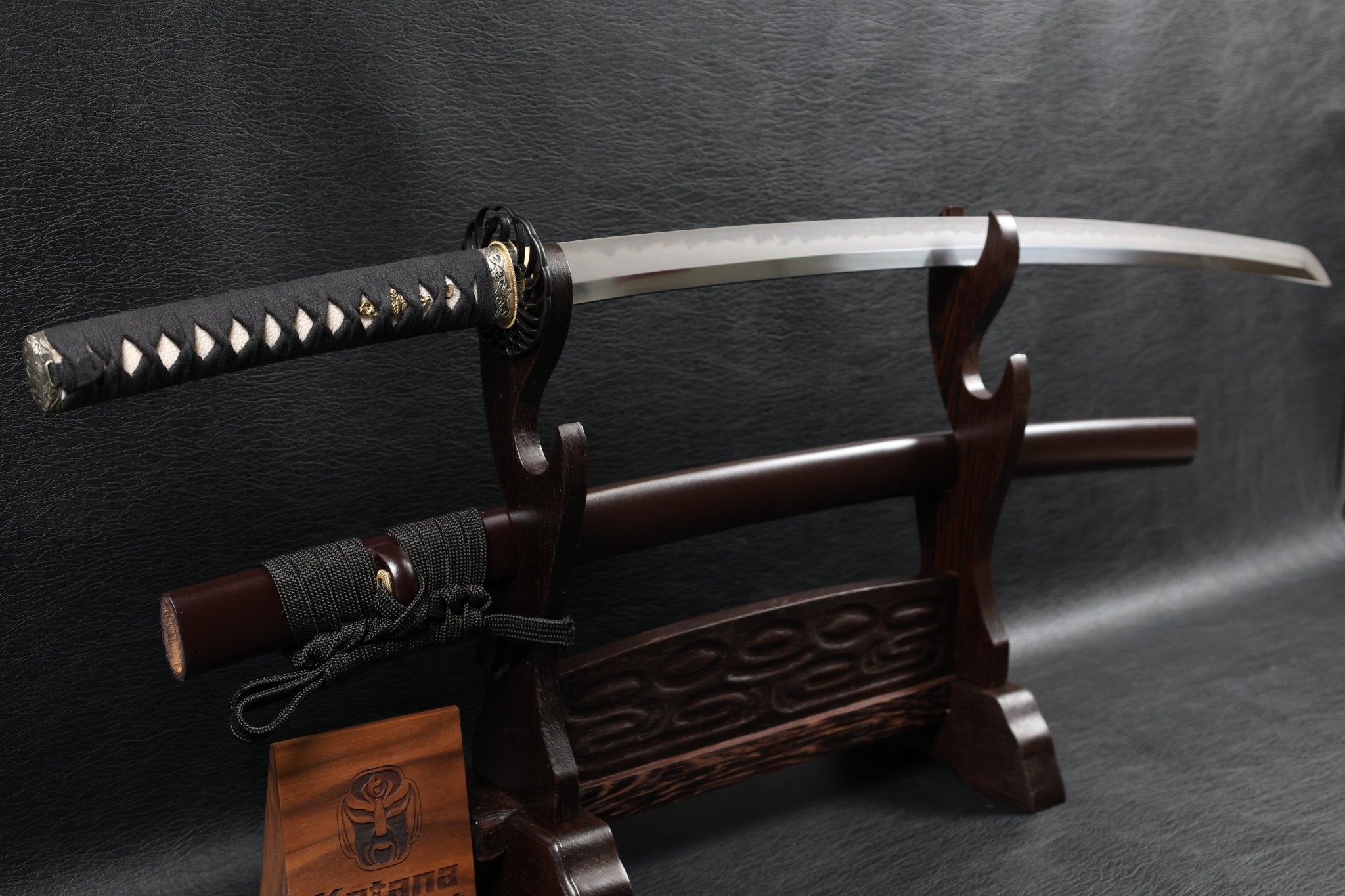 Katana CraneFlow T10 Clay Tempered Blade with Brown Ishime Saya | KSA Huo | KatanaSwordArt Katana For Sale 2026