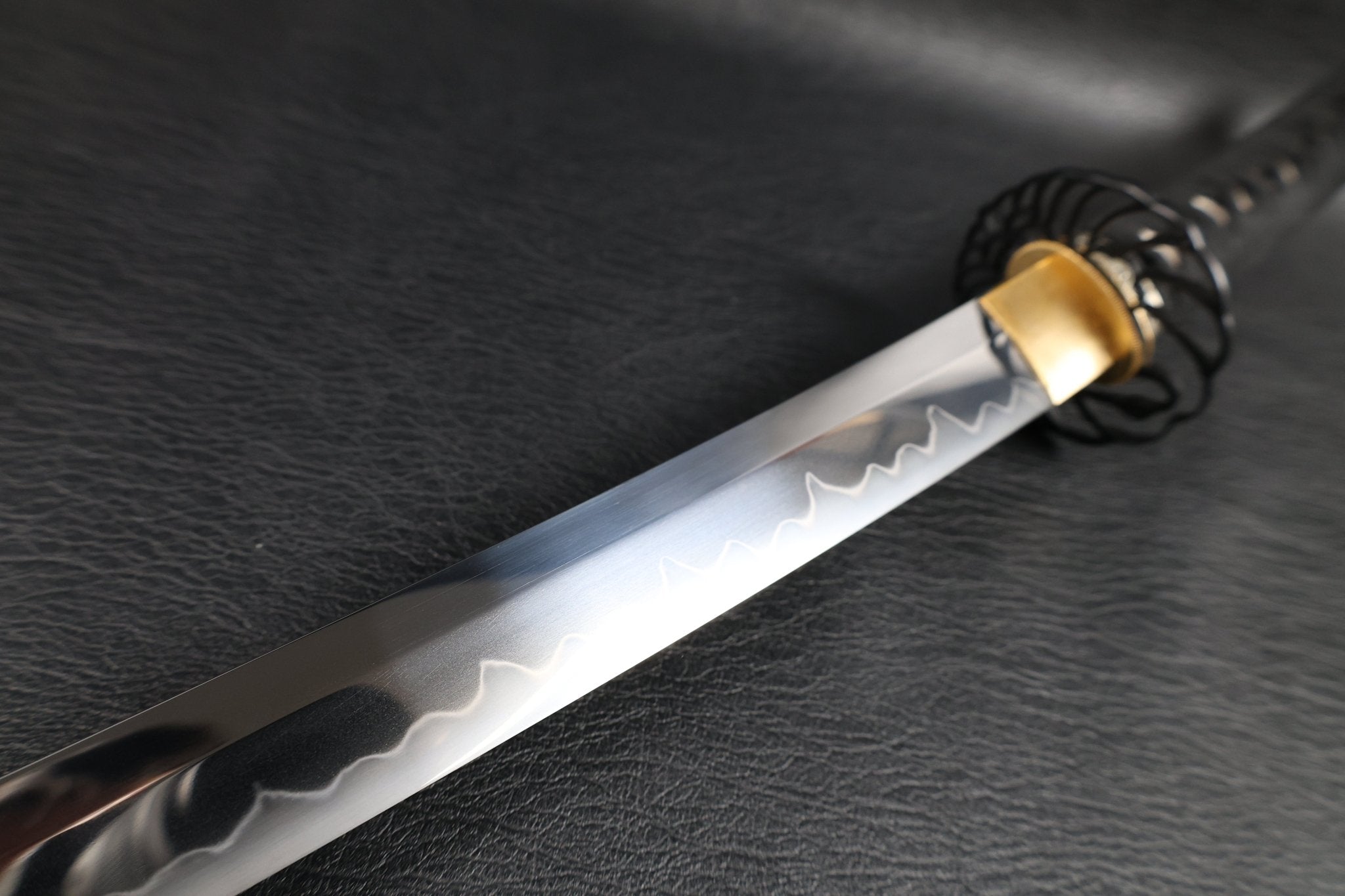 Katana CraneRhythm T10 Clay Tempered Blade with Sanbonsugi Hamon | KSA Huo | KSA Katana For Sale 2026