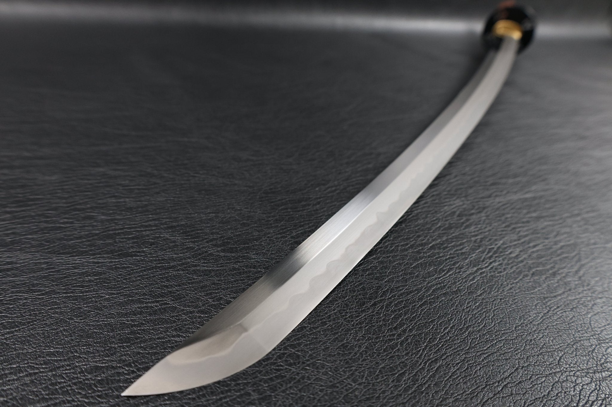 Katana DarkVine T10 Clay Tempered Blade with Black Red Speckled Saya | KSA Huo | KSA Katana For Sale 2026