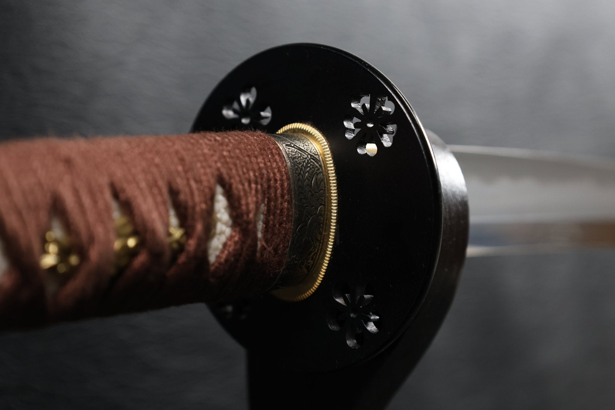 Katana DarkVine T10 Clay Tempered Blade with Black Red Speckled Saya | KSA Huo | KSA Katana For Sale 2026