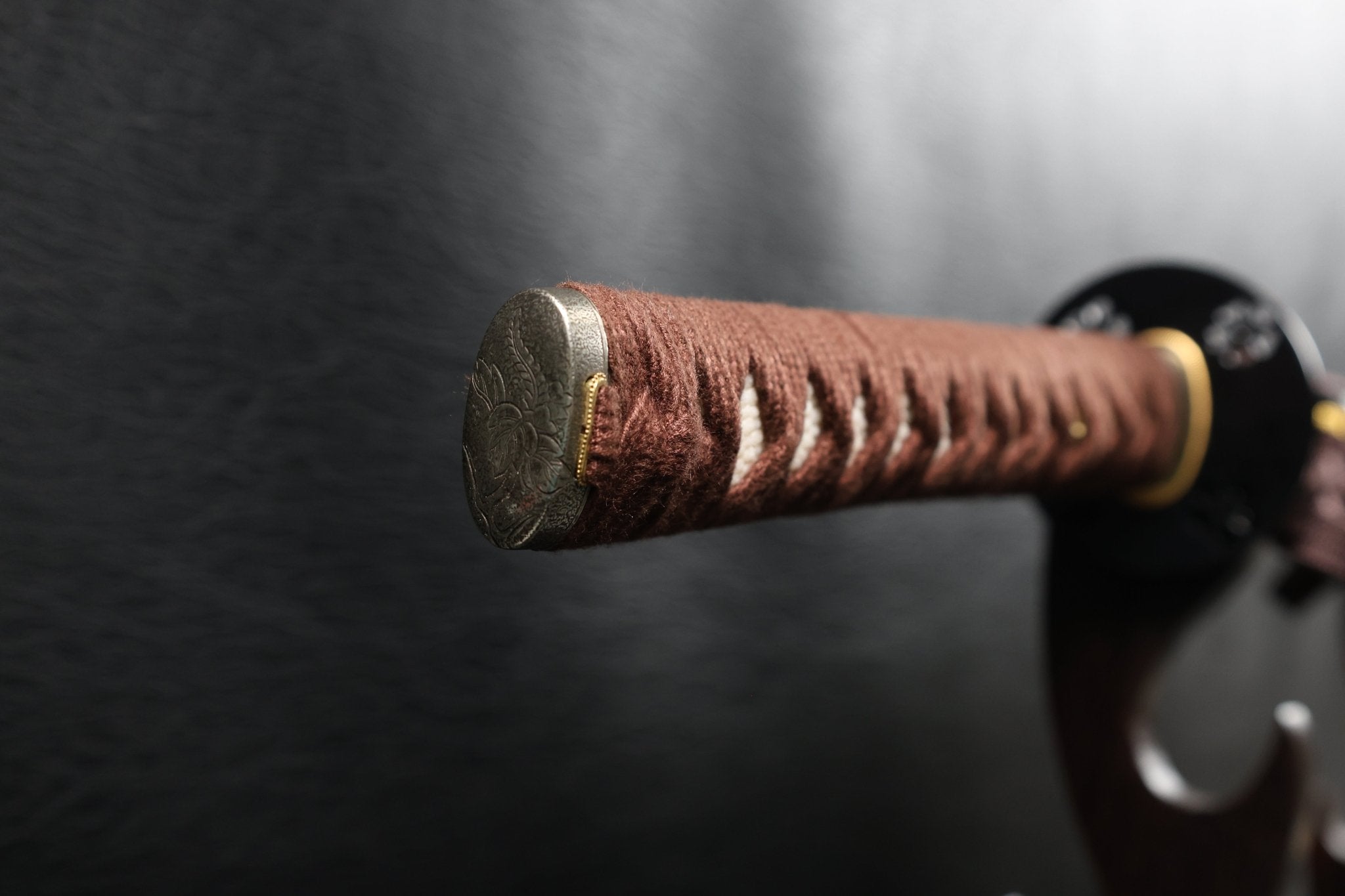 Katana DarkVine T10 Clay Tempered Blade with Black Red Speckled Saya | KSA Huo | KSA Katana For Sale 2026