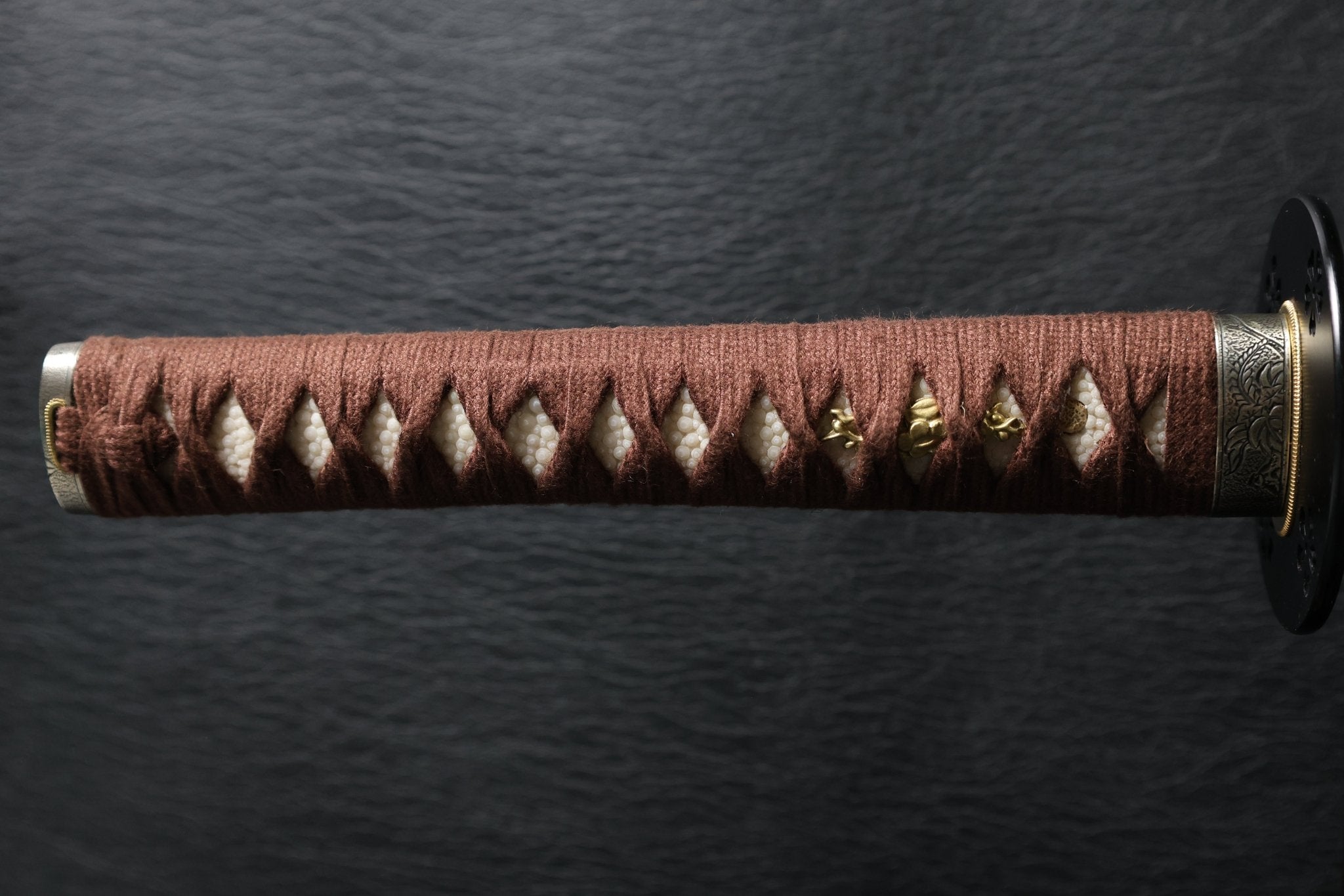 Katana DarkVine T10 Clay Tempered Blade with Black Red Speckled Saya | KSA Huo | KSA Katana For Sale 2026