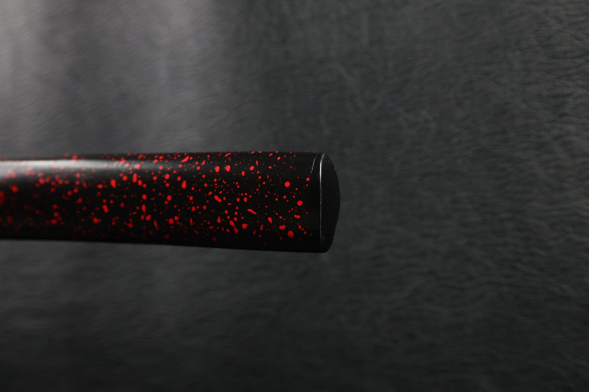 Katana DarkVine T10 Clay Tempered Blade with Black Red Speckled Saya | KSA Huo | KSA Katana For Sale 2026
