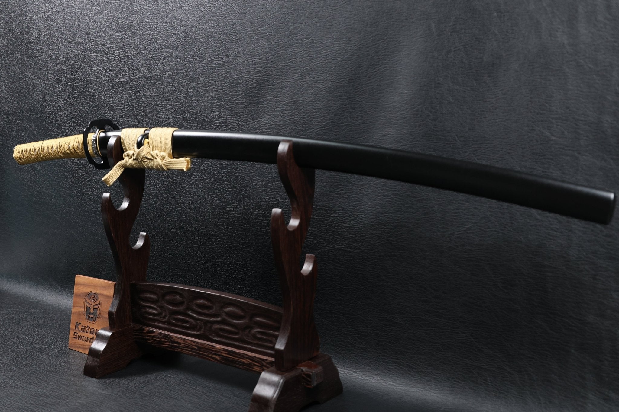 Katana DragonCurrent T10 Clay Tempered Blade with Black Ishime Saya | KSA Huo | KSA Katana For Sale 2026