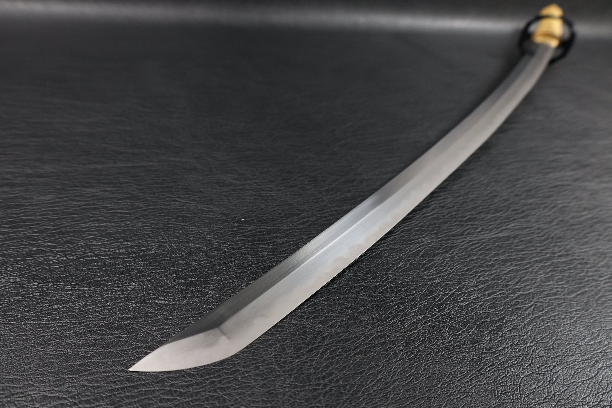 Katana DragonCurrent T10 Clay Tempered Blade with Black Ishime Saya | KSA Huo | KSA Katana For Sale 2026