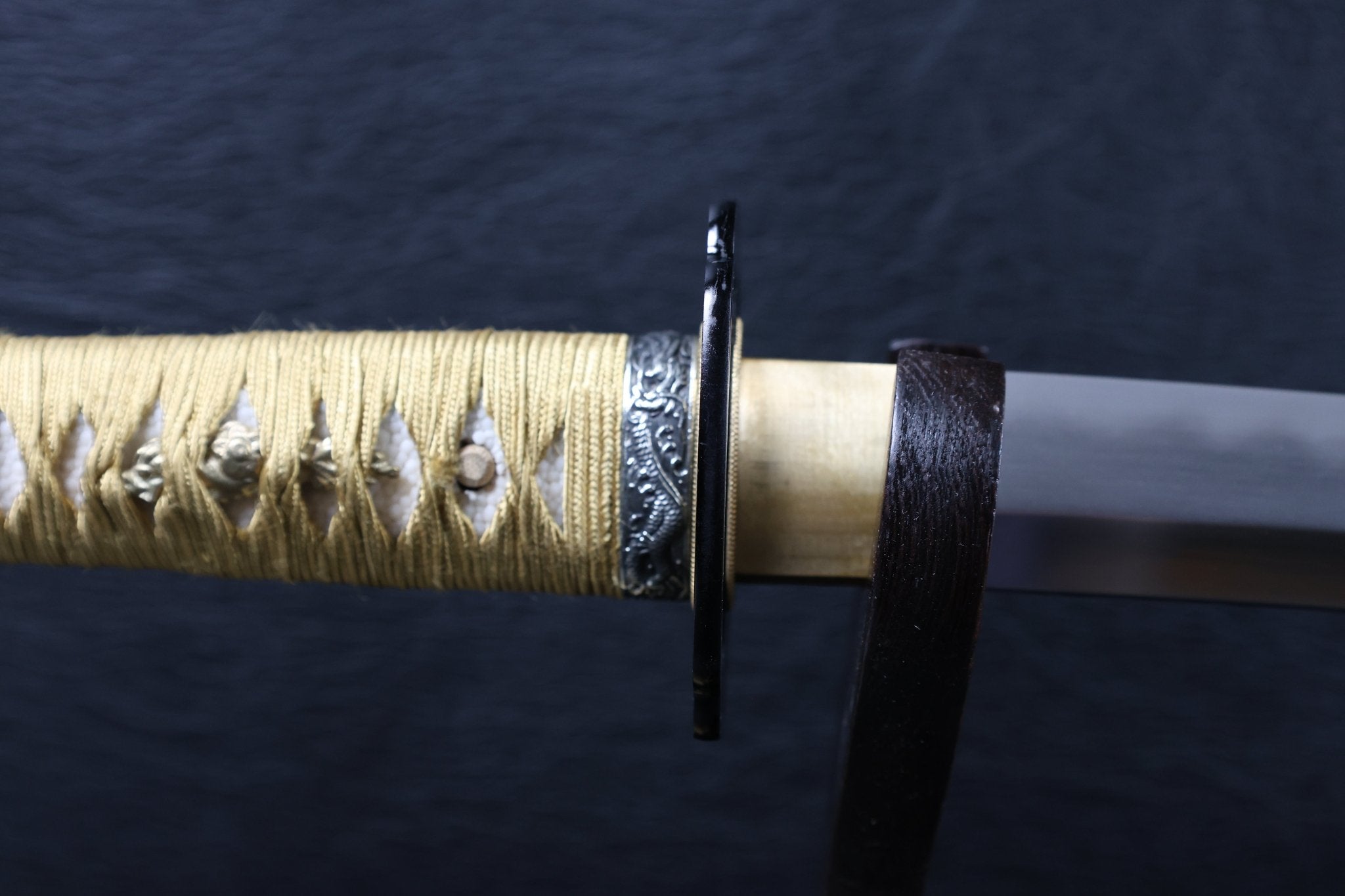 Katana DragonCurrent T10 Clay Tempered Blade with Black Ishime Saya | KSA Huo | KSA Katana For Sale 2026