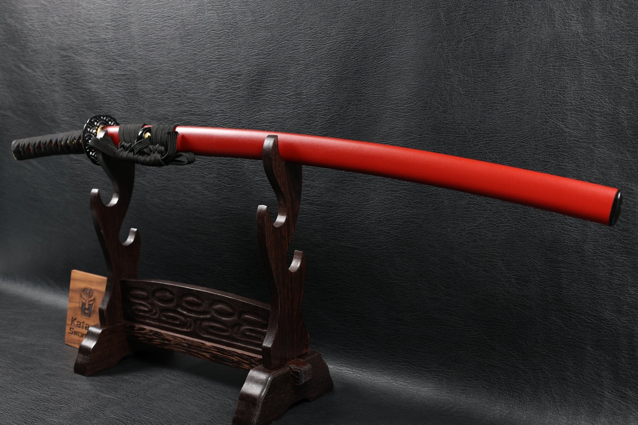 Katana ScarletBloom T10 Clay Tempered Blade with Red Ishime Saya | KSA Huo | KSA Katana For Sale 2026