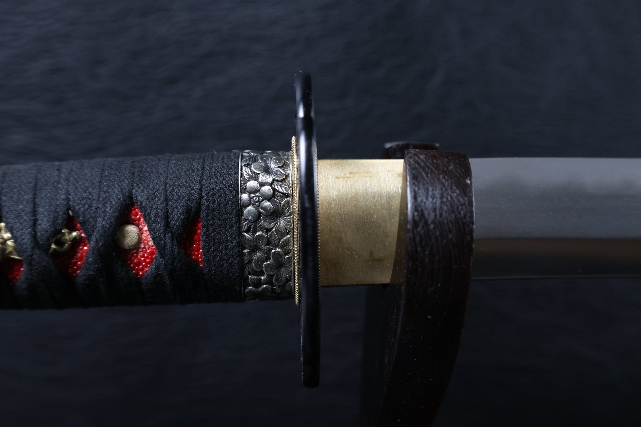 Katana ScarletBloom T10 Clay Tempered Blade with Red Ishime Saya | KSA Huo | KSA Katana For Sale 2026