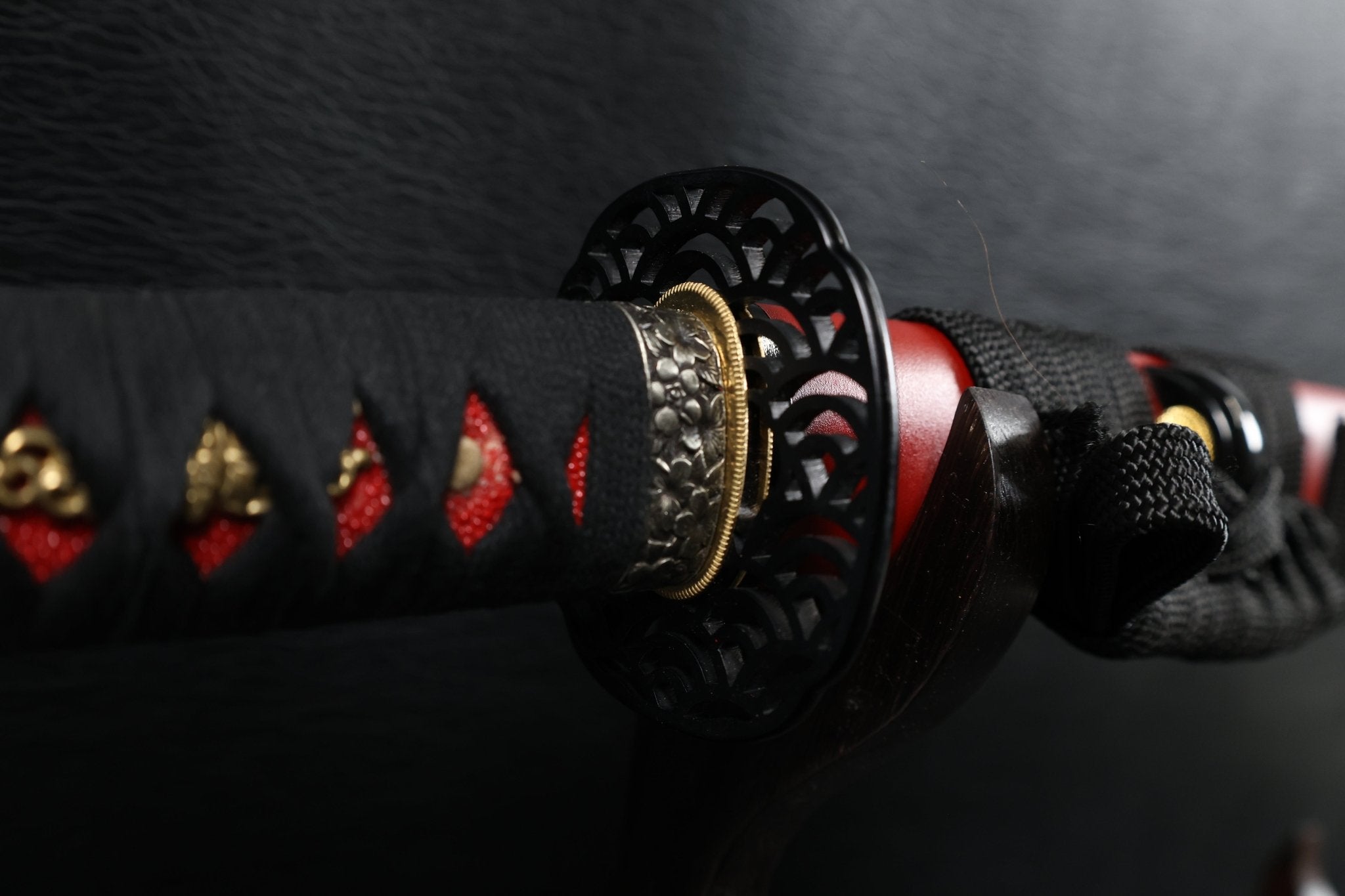 Katana ScarletBloom T10 Clay Tempered Blade with Red Ishime Saya | KSA Huo | KSA Katana For Sale 2026