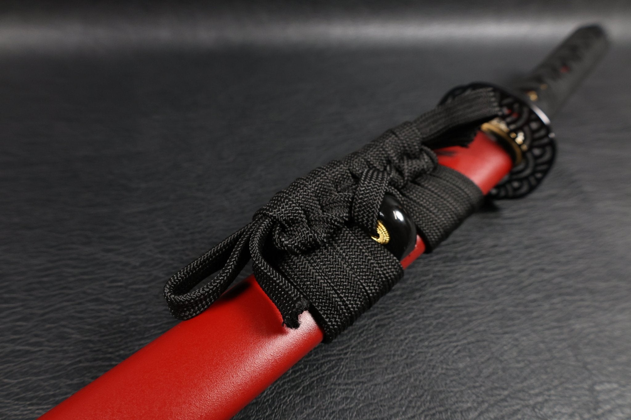 Katana ScarletBloom T10 Clay Tempered Blade with Red Ishime Saya | KSA Huo | KSA Katana For Sale 2026