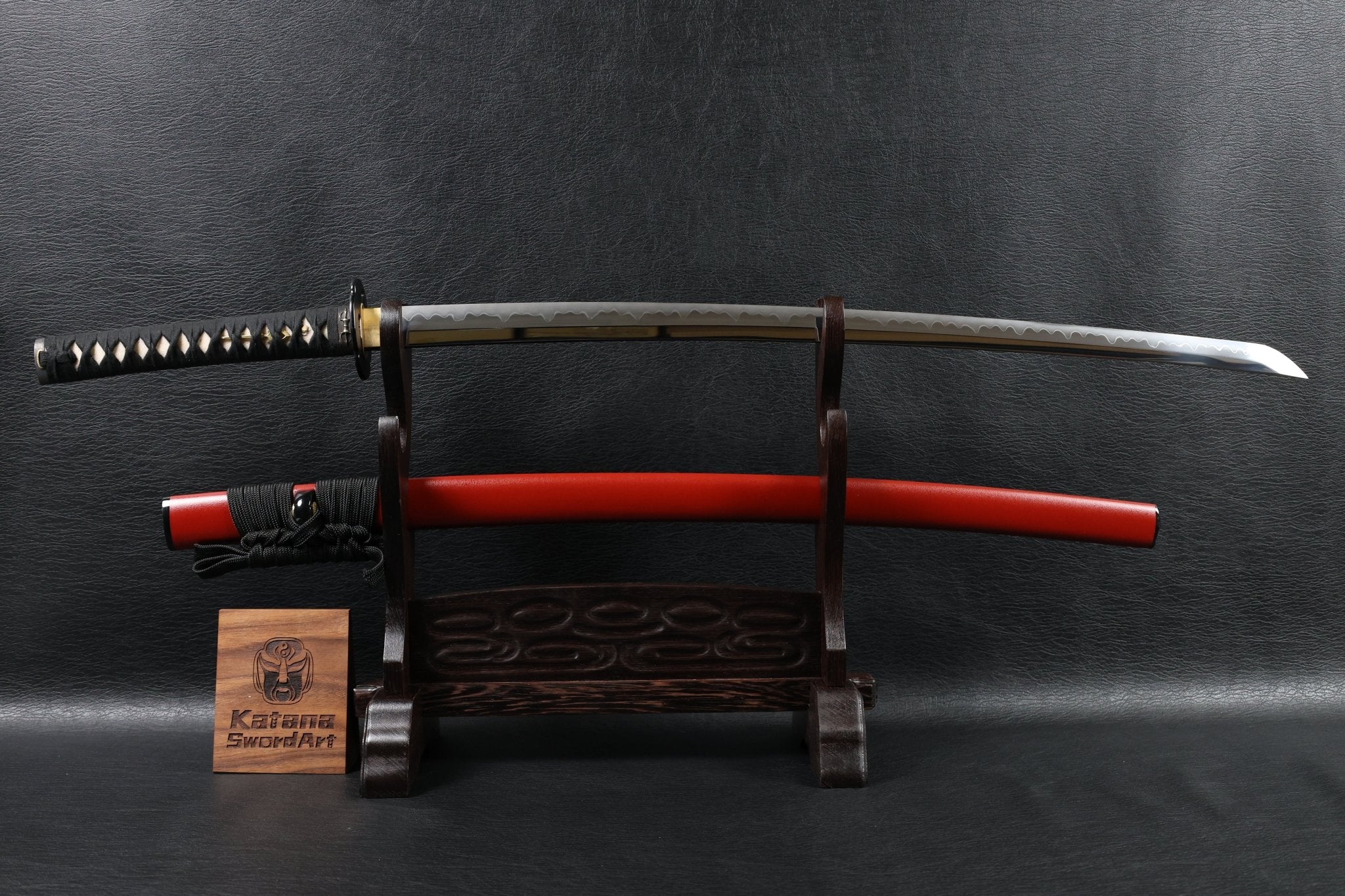 Katana VajraAxe T10 Clay Tempered Blade with Sanbonsugi Hamon | KSA Huo | KSA Katana For Sale 2026