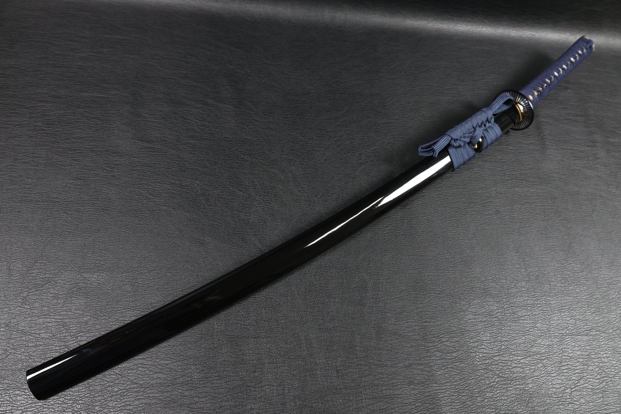 Katana WheelArc T10 Clay Tempered Blade with Black Gloss Saya | KSA Huo | KSA Katana For Sale 2026