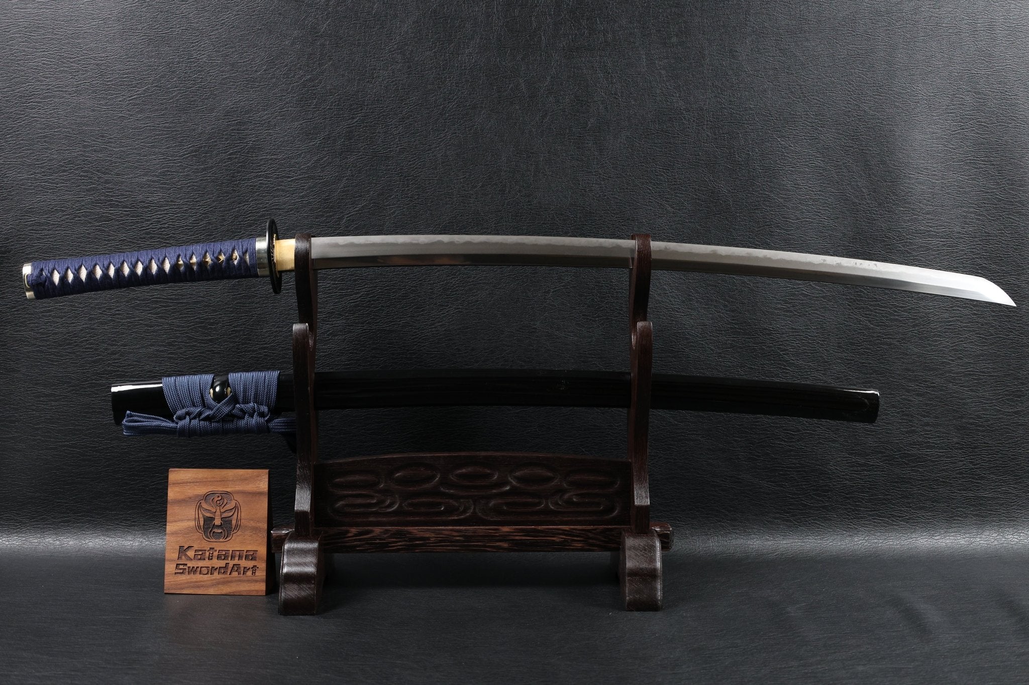 Katana WheelArc T10 Clay Tempered Blade with Black Gloss Saya | KSA Huo | KSA Katana For Sale 2026