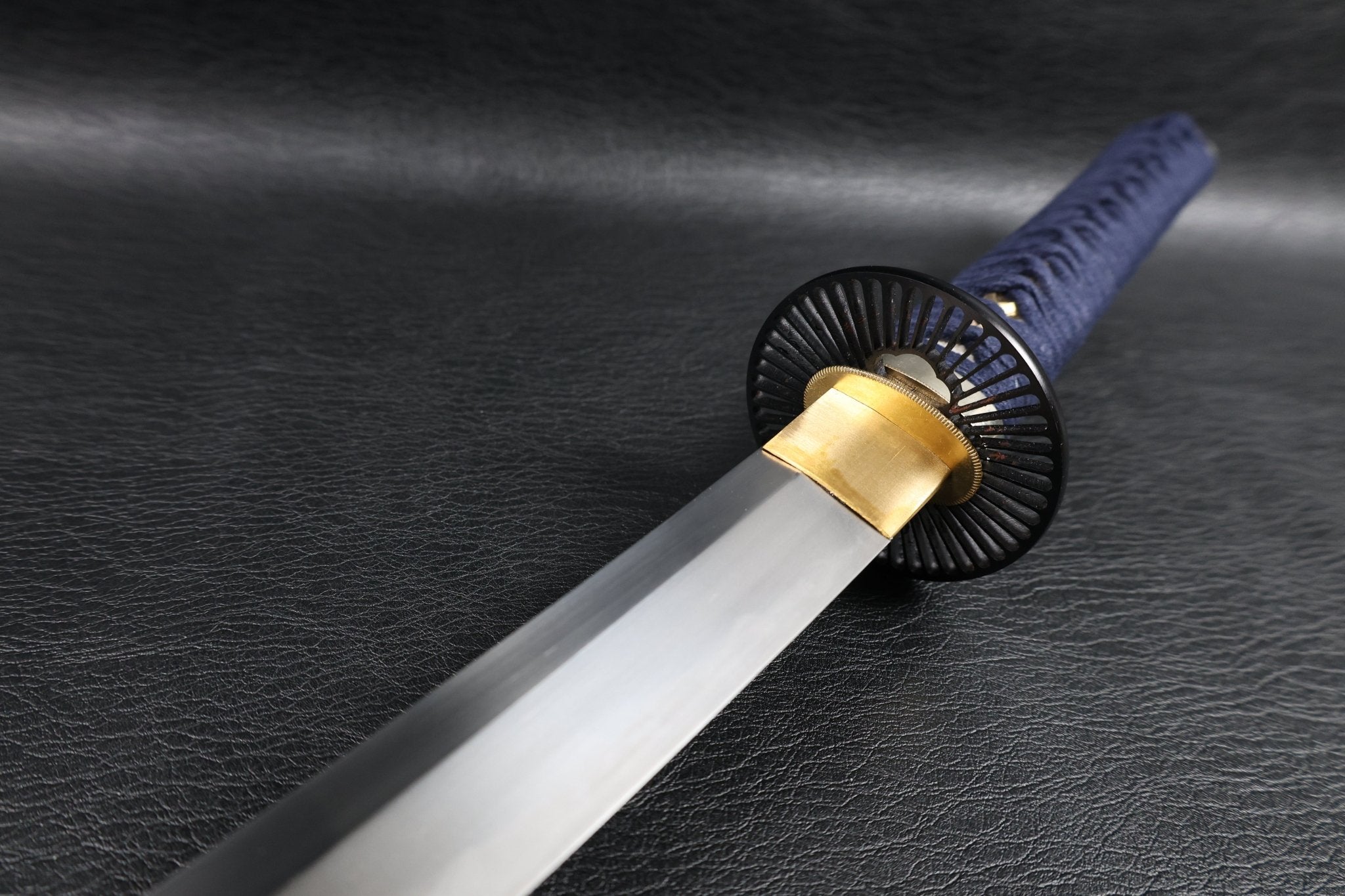 Katana WheelArc T10 Clay Tempered Blade with Black Gloss Saya | KSA Huo | KSA Katana For Sale 2026