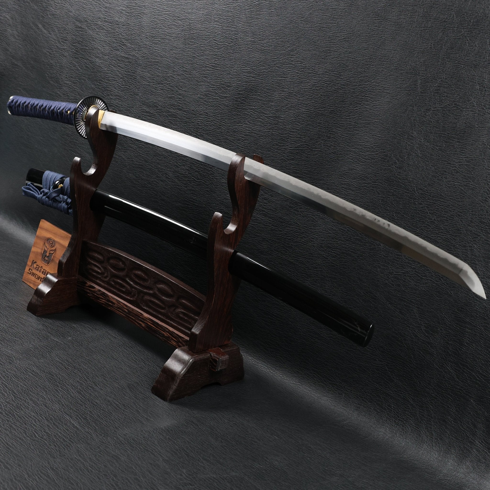 Katana WheelArc T10 Clay Tempered Blade with Black Gloss Saya | KSA Huo | KatanaSwordArt Katana For Sale 2026