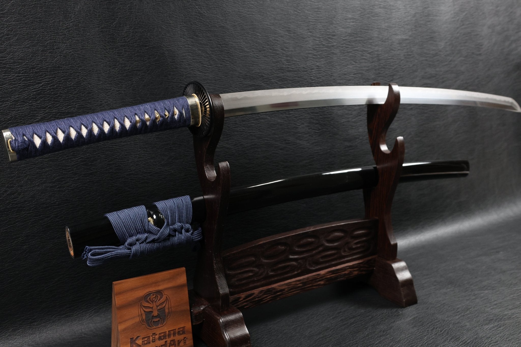 Katana WheelArc T10 Clay Tempered Blade with Black Gloss Saya | KSA Huo | KSA Katana For Sale 2026