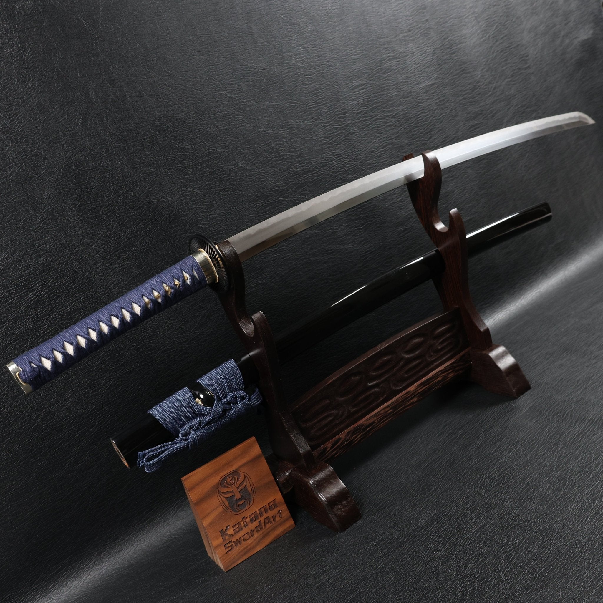 Katana Huo Series WheelArc T10 Clay Tempered Blade with Black Gloss Saya | KatanaSwordArt Katana For Sale 2025