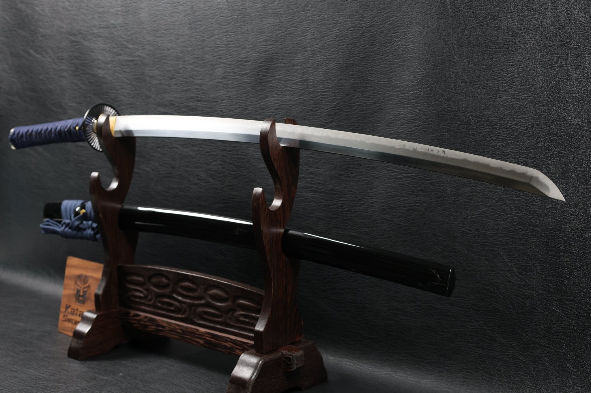 Katana WheelArc T10 Clay Tempered Blade with Black Gloss Saya | KSA Huo | KSA Katana For Sale 2026