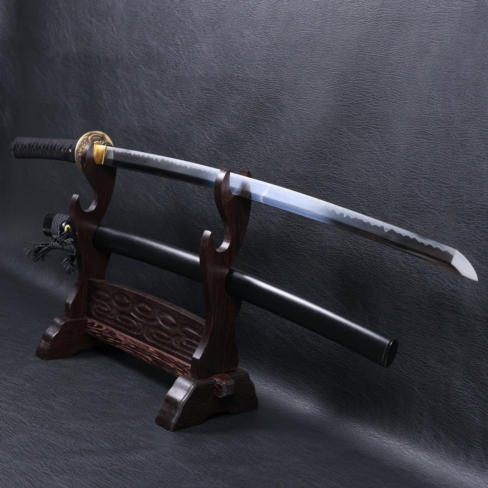 Katana Kanbei T10 Clay Tempered Blade with Sanbonsugi Hamon | KSA Huo | KSA Katana For Sale 2026