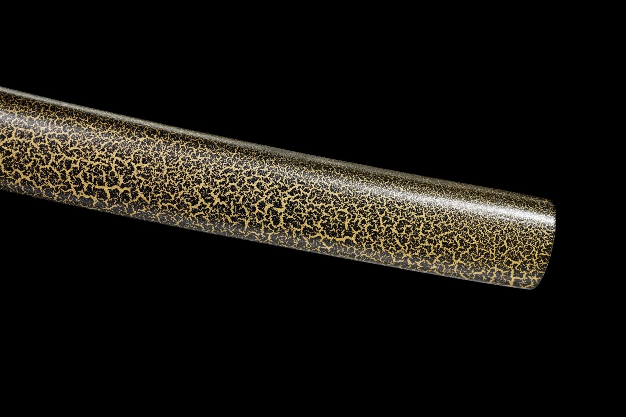 Katana Koi Surge Black and Gold Lacquered Saya Genuine Rayskin 鲤波 | KatanaSwordArt Katana For Sale 2025
