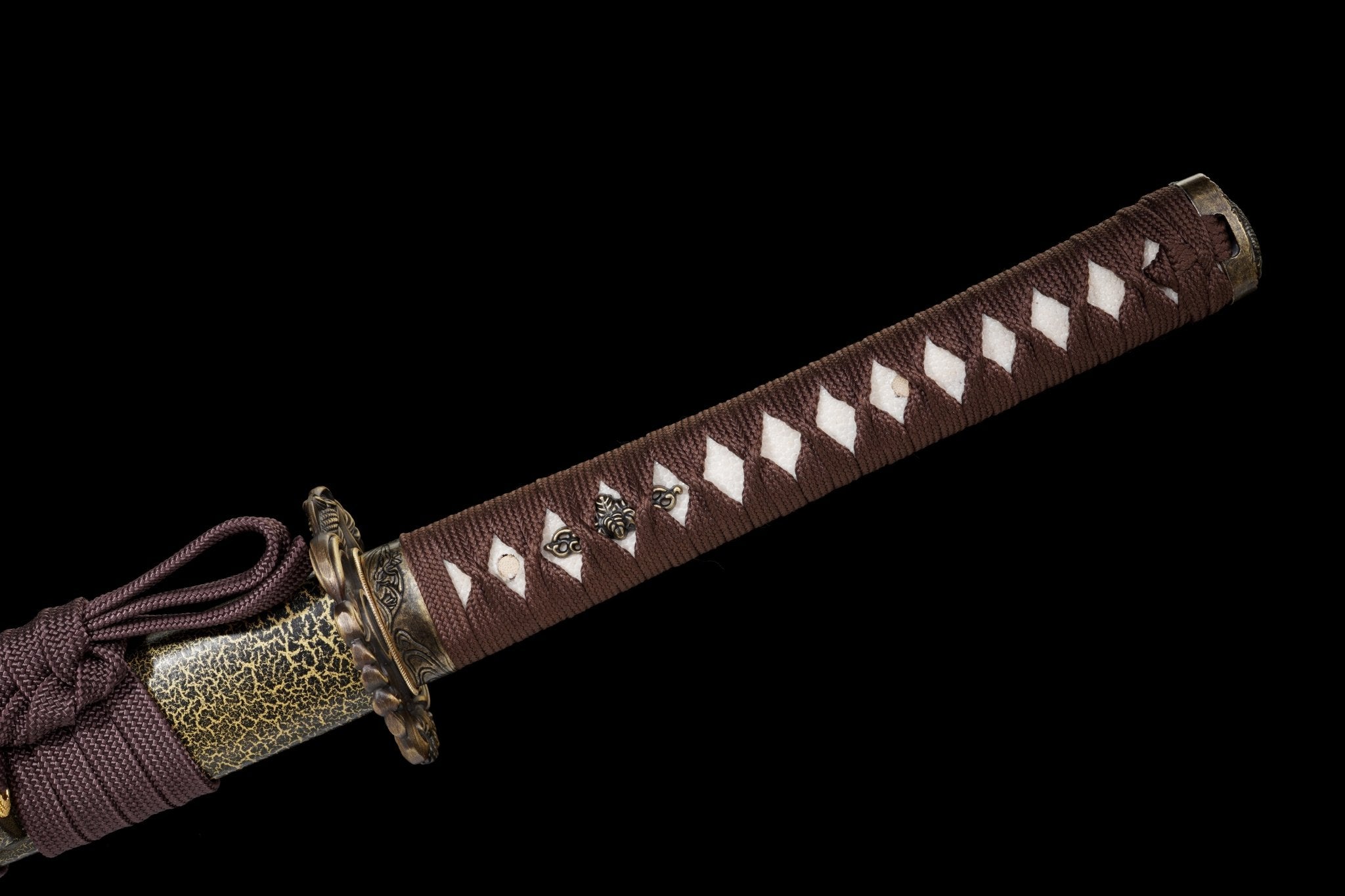 Katana Koi Surge Black and Gold Lacquered Saya Genuine Rayskin 鲤波 | KatanaSwordArt Katana For Sale 2025