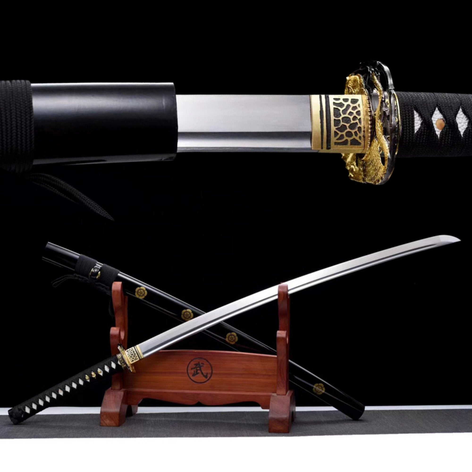 Katana Leopard Spring Steel Black Saya 金錢豹 | KatanaSwordArt Katana For Sale 2025