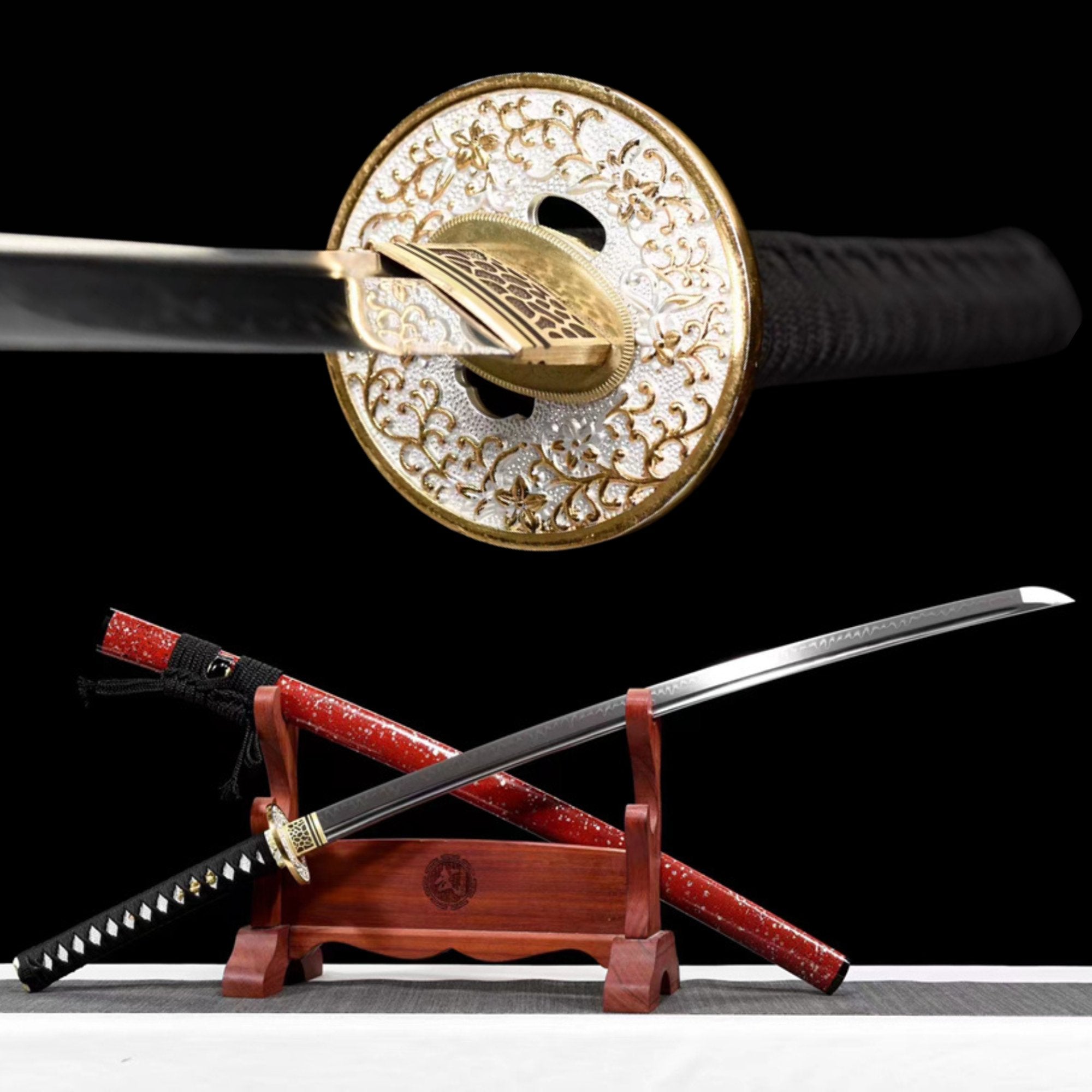 Katana Mantian Sky T10 Clay Tempered Red Saya 滿天星 | KatanaSwordArt Katana For Sale 2025