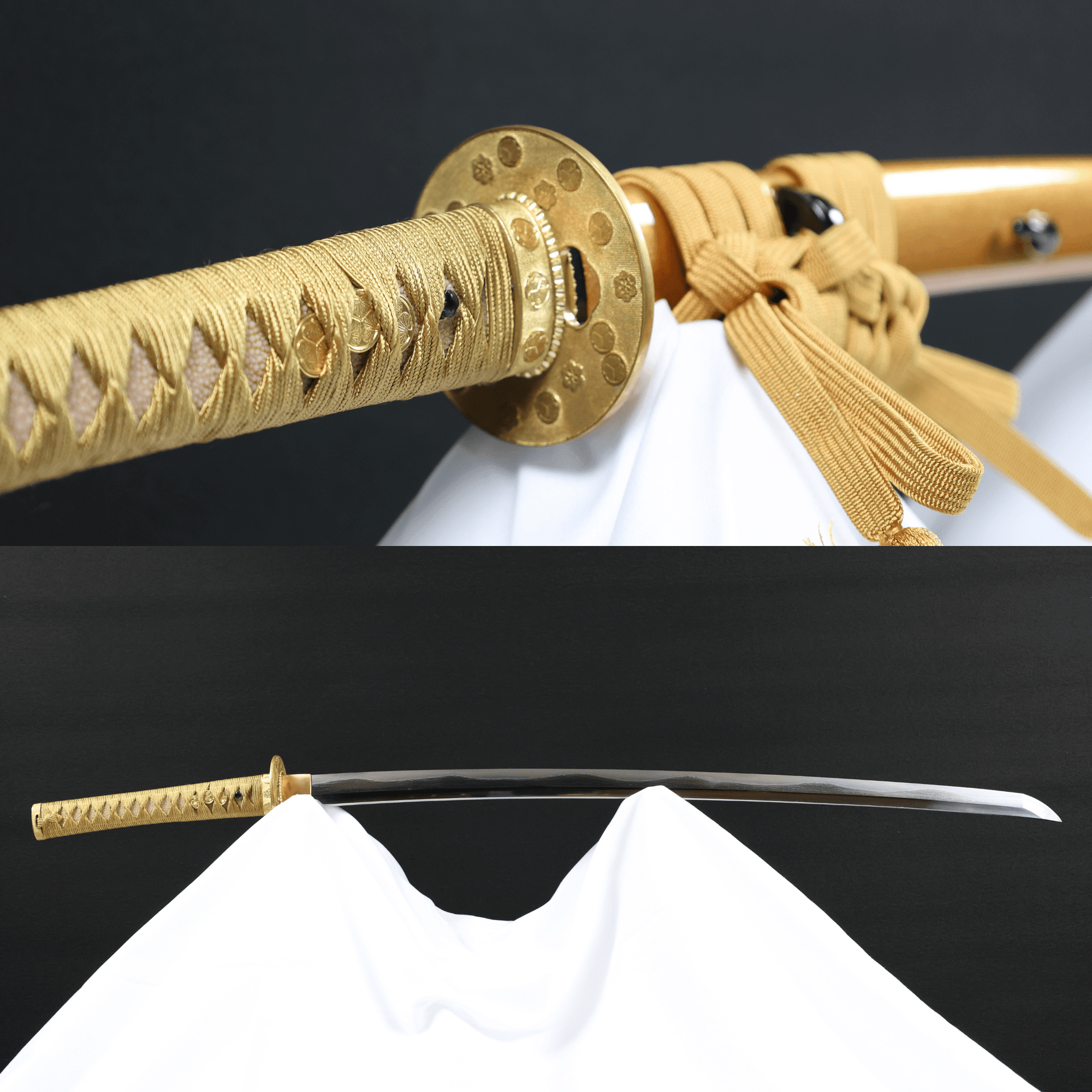 Katana Mitsuba Aoi Radiance Kobuse Blade Kin-aoi Koshirae 葵耀 | TangGu Sword | TangGu Sword Katana For Sale 2026