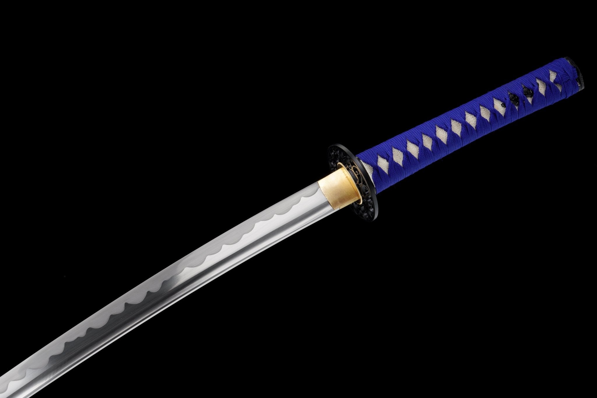 Katana Night Sky Blue Lacquer Saya Genuine Rayskin 星瀚 | KatanaSwordArt Katana For Sale 2025