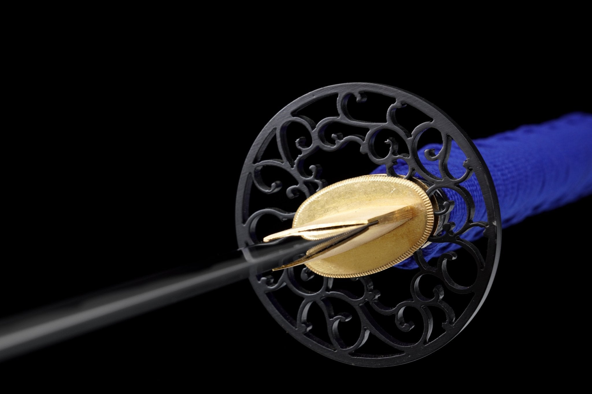 Katana Night Sky Blue Lacquer Saya Genuine Rayskin 星瀚 | KatanaSwordArt Katana For Sale 2025