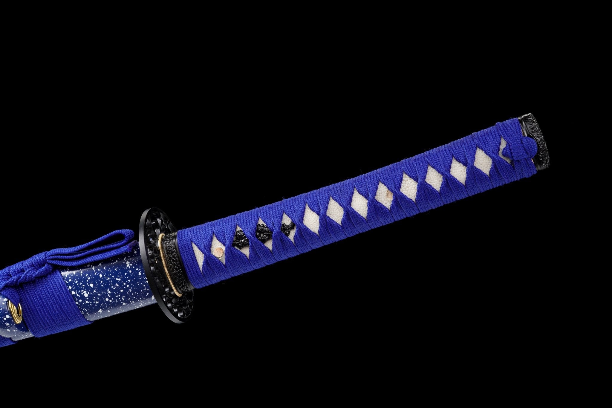 Katana Night Sky Blue Lacquer Saya Genuine Rayskin 星瀚 | KatanaSwordArt Katana For Sale 2025