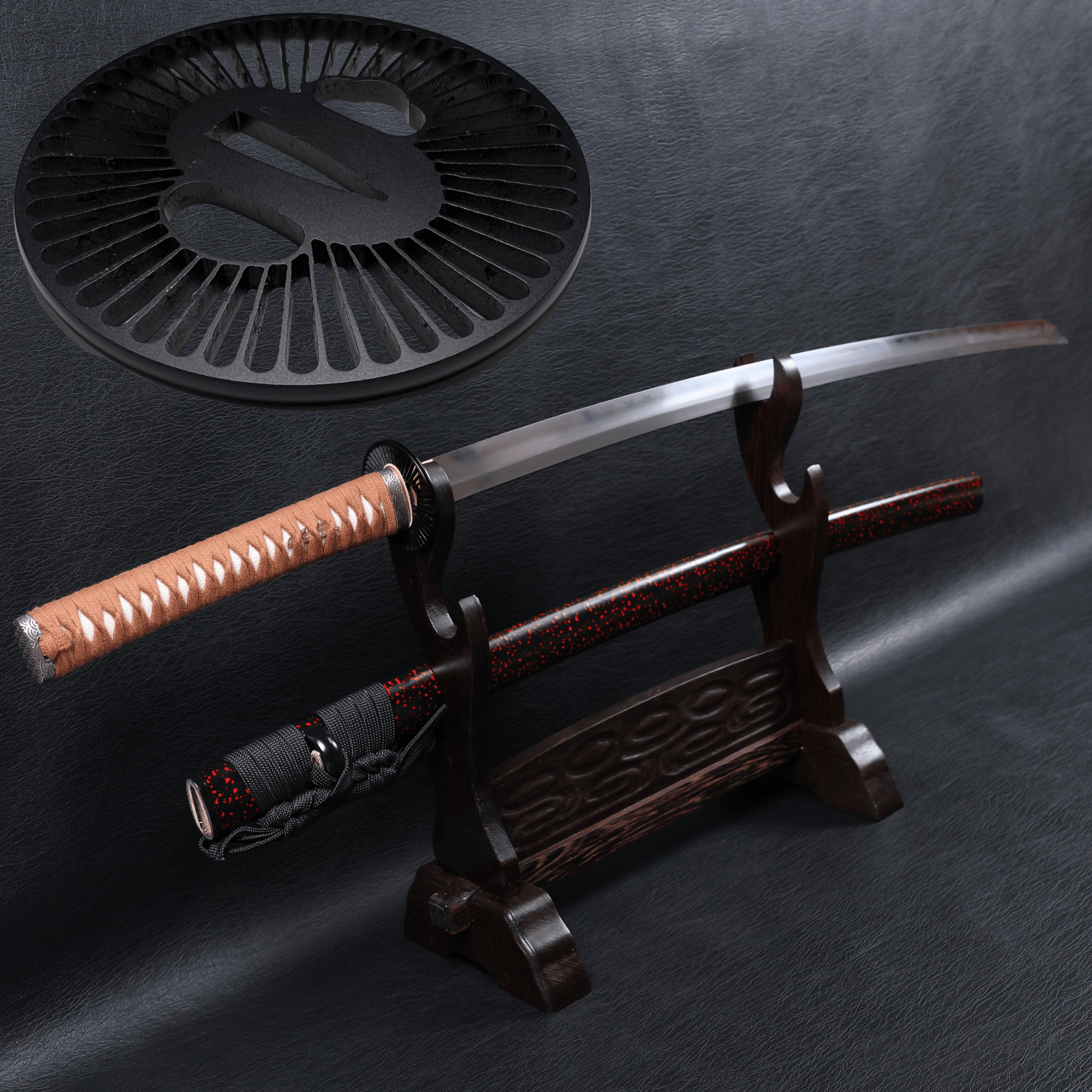 Katana Nobunaga Folded Steel Clay Tempered Blade with Notare Wave Hamon | KSA Hua | KSA Katana For Sale 2026