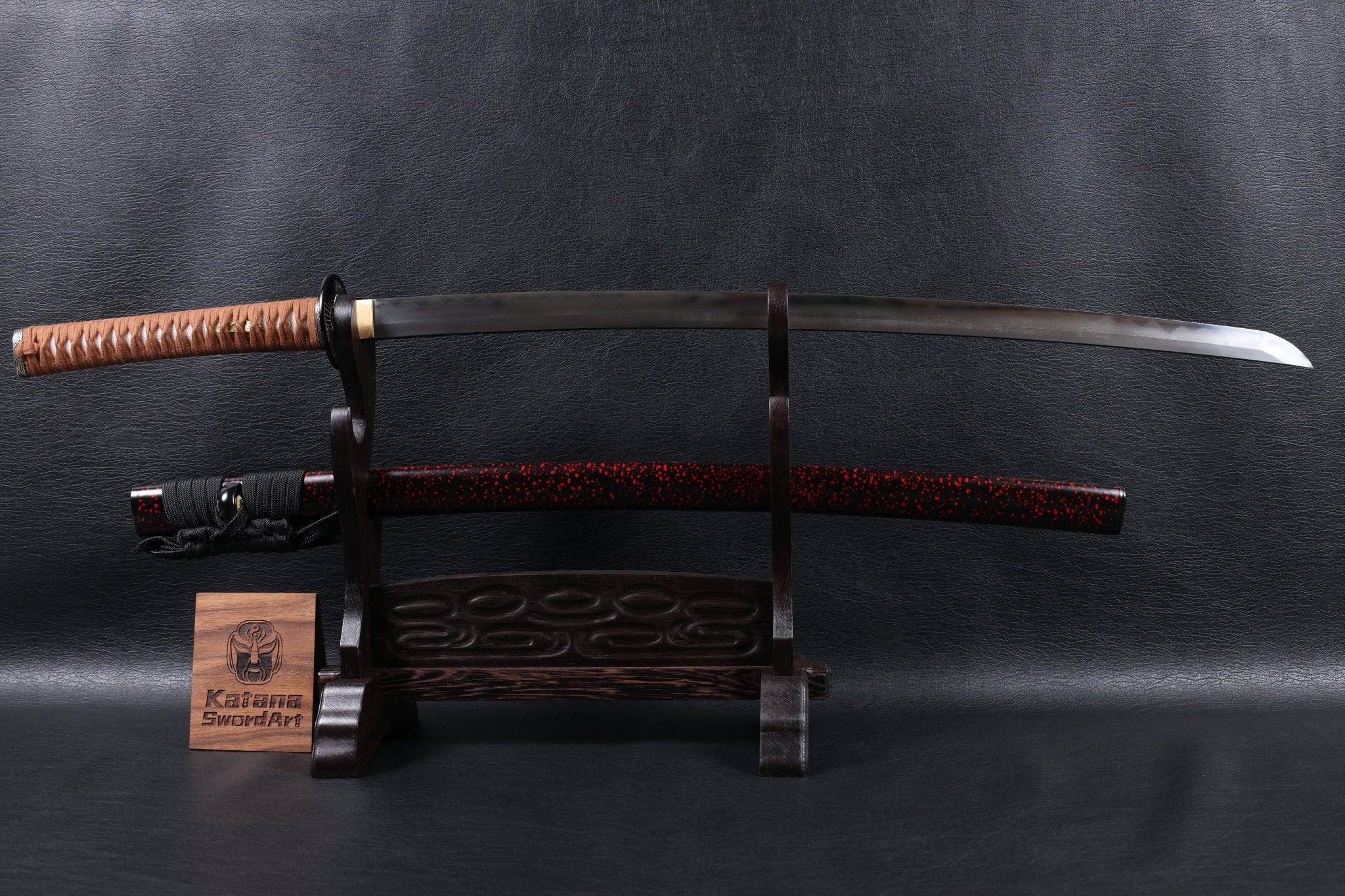 Katana Nobunaga Folded Steel Clay Tempered Blade with Notare Wave Hamon | KSA Hua | KSA Katana For Sale 2026