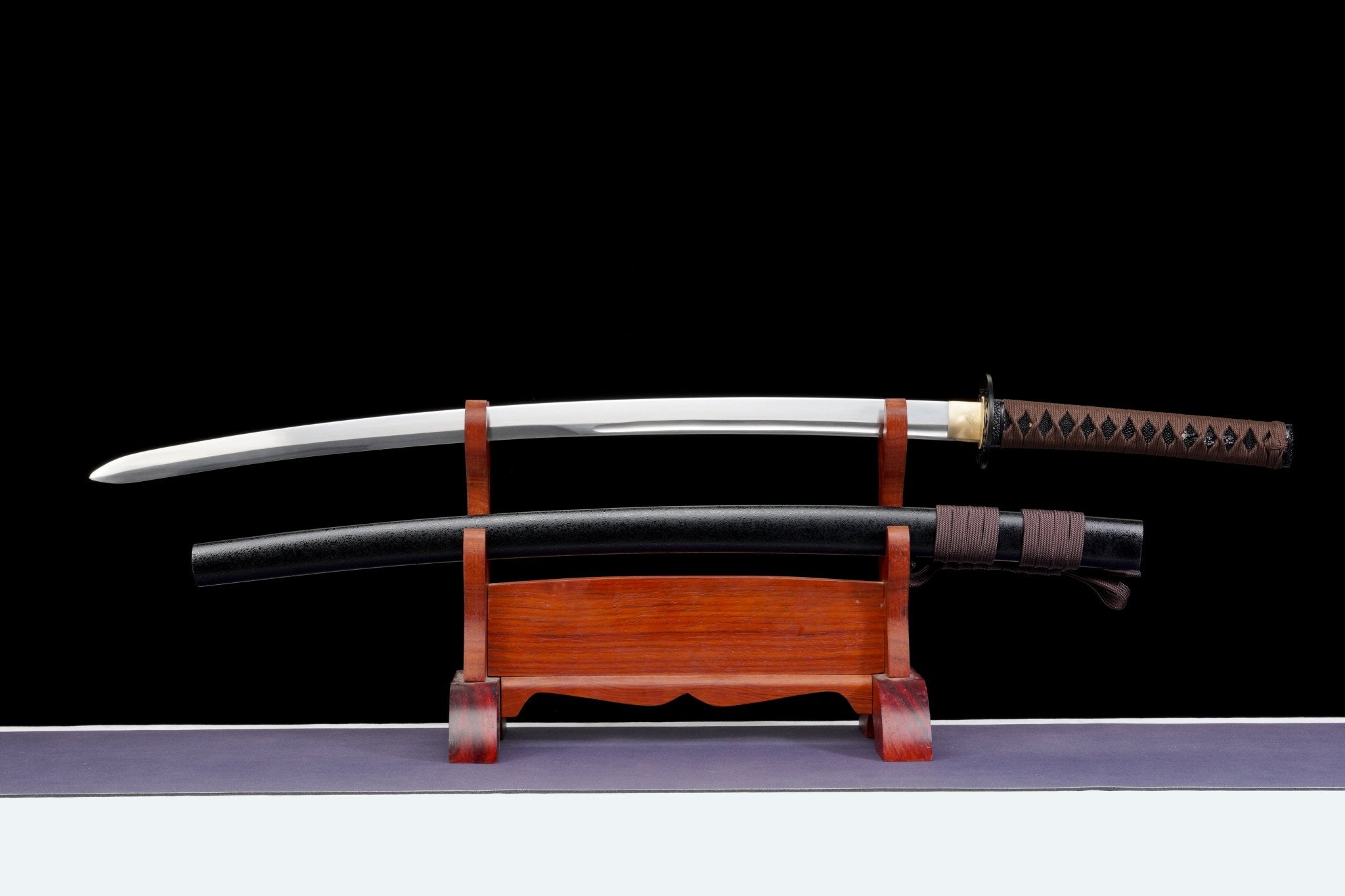 Katana Ravenfall Kogarasu Maru Black Ishime Lacquer Saya Genuine Rayskin 烏落 | KatanaSwordArt Katana For Sale 2025
