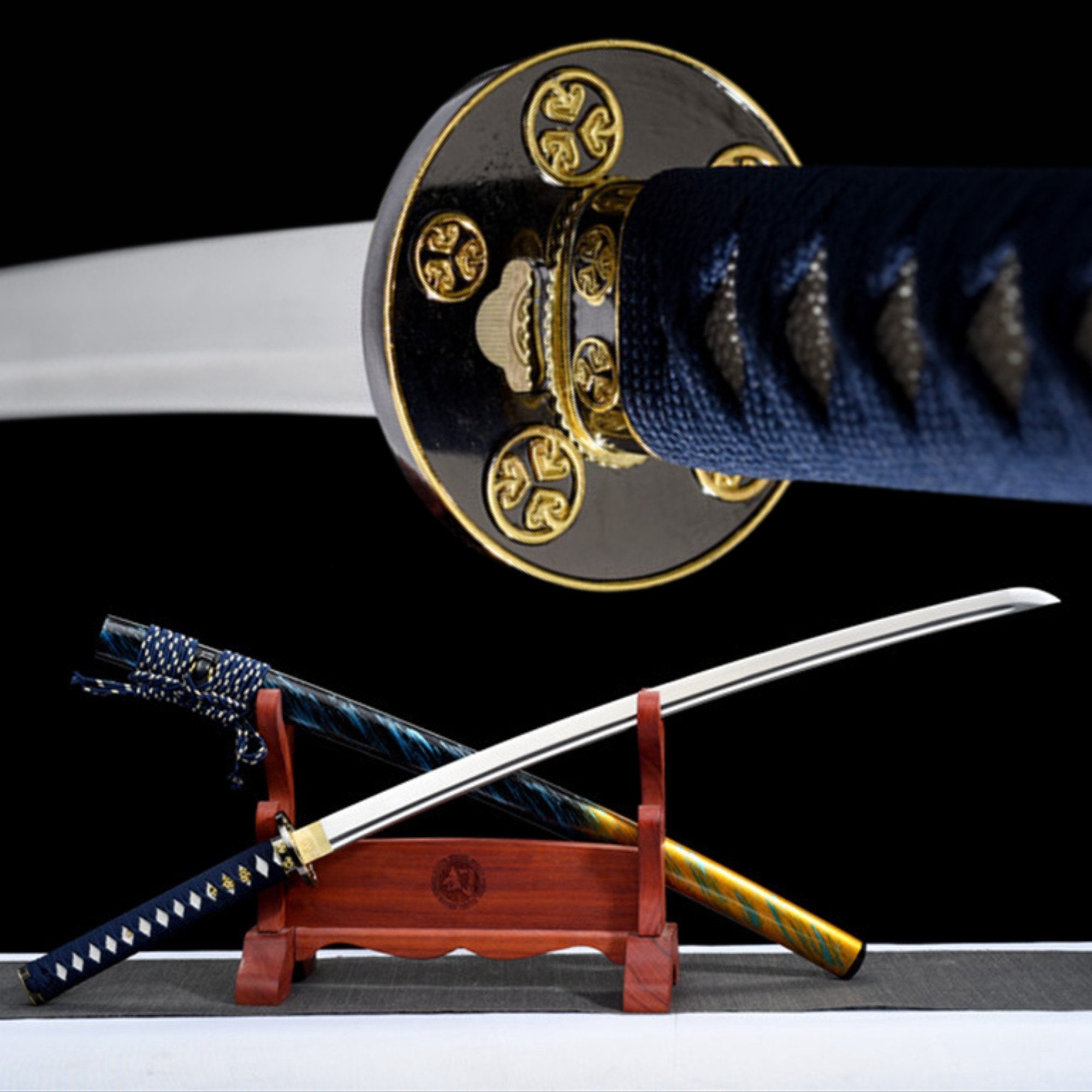 Katana Reincarnation Spring Steel Blue Saya 輪回 | KatanaSwordArt Katana For Sale 2025
