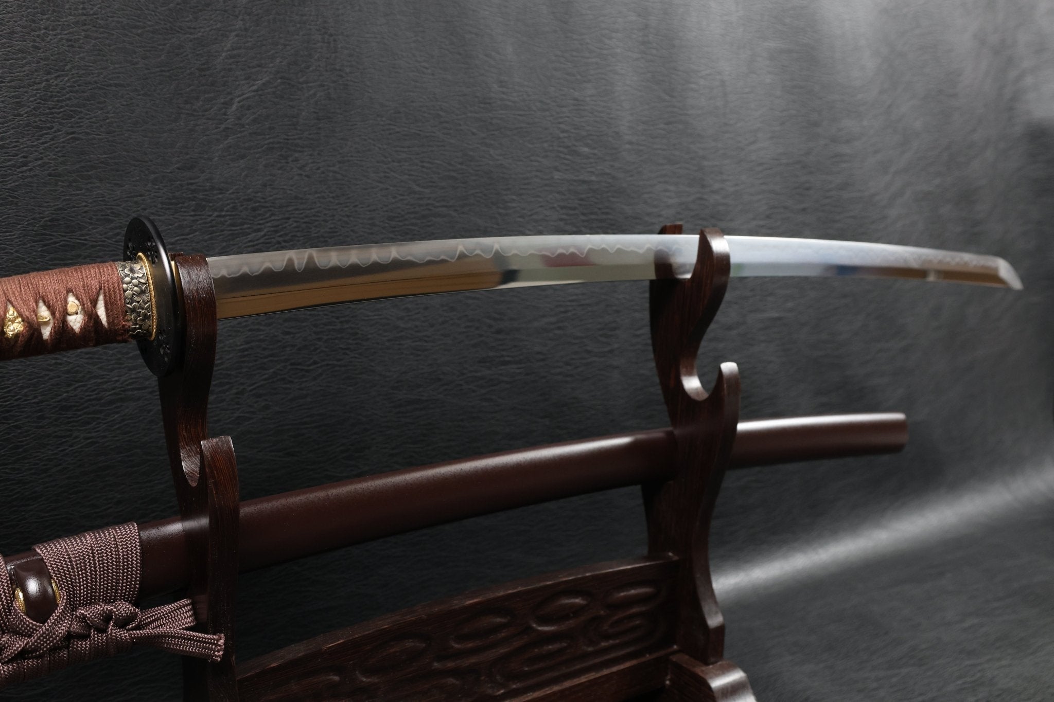 Katana Sakura Nocturne T10 Clay Tempered Blade with Sanbonsugi Hamon | KSA Huo | KSA Katana For Sale 2026