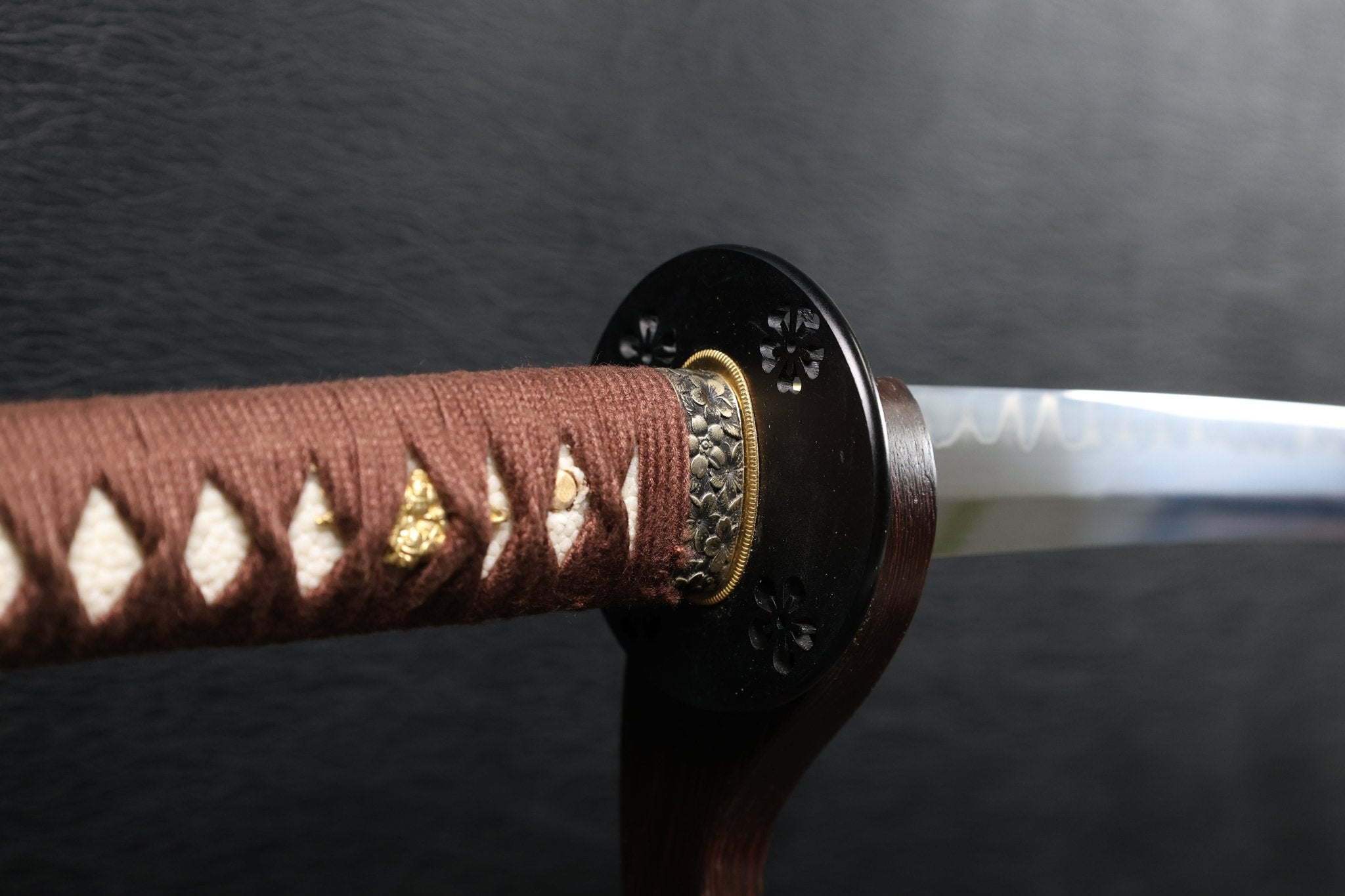 Katana Sakura Nocturne T10 Clay Tempered Blade with Sanbonsugi Hamon | KSA Huo | KSA Katana For Sale 2026